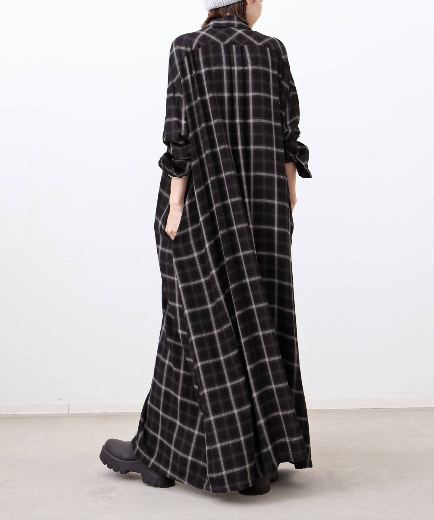 REMI RELIEF/レミレリーフ】 CHECK SHIRT DRESS（シャツ  
