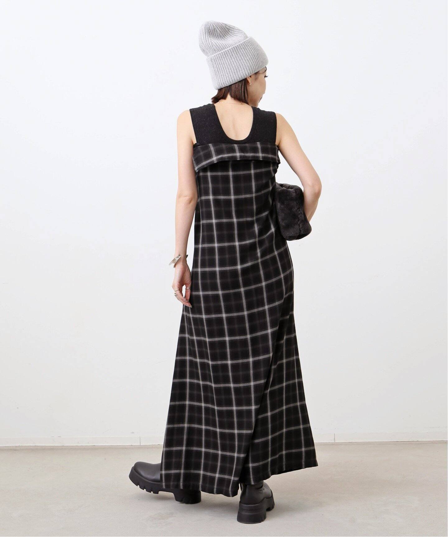 REMI RELIEF/レミレリーフ】 CHECK SHIRT DRESS（シャツワンピース 