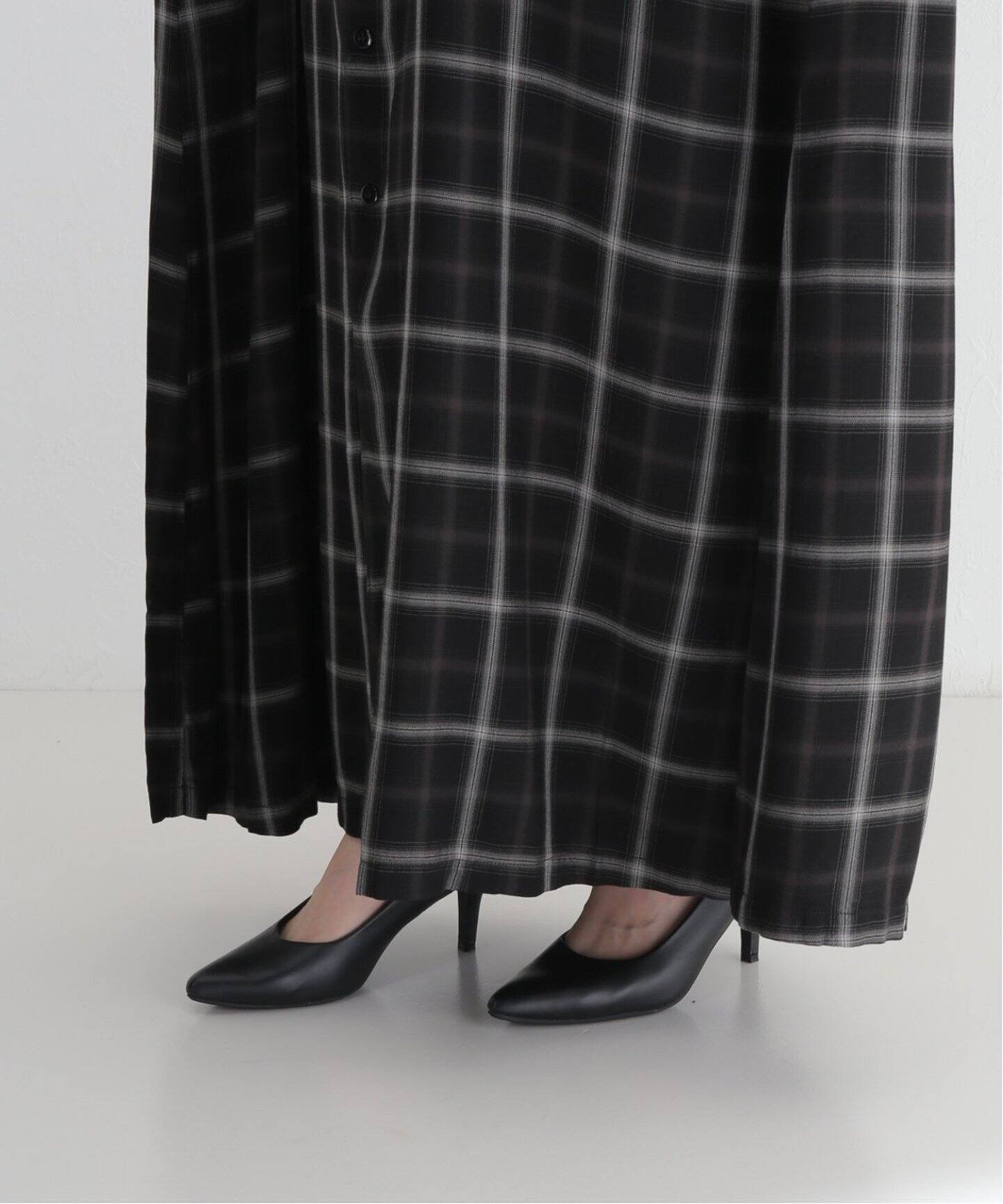 REMI RELIEF/レミレリーフ】 CHECK SHIRT DRESS（シャツワンピース  