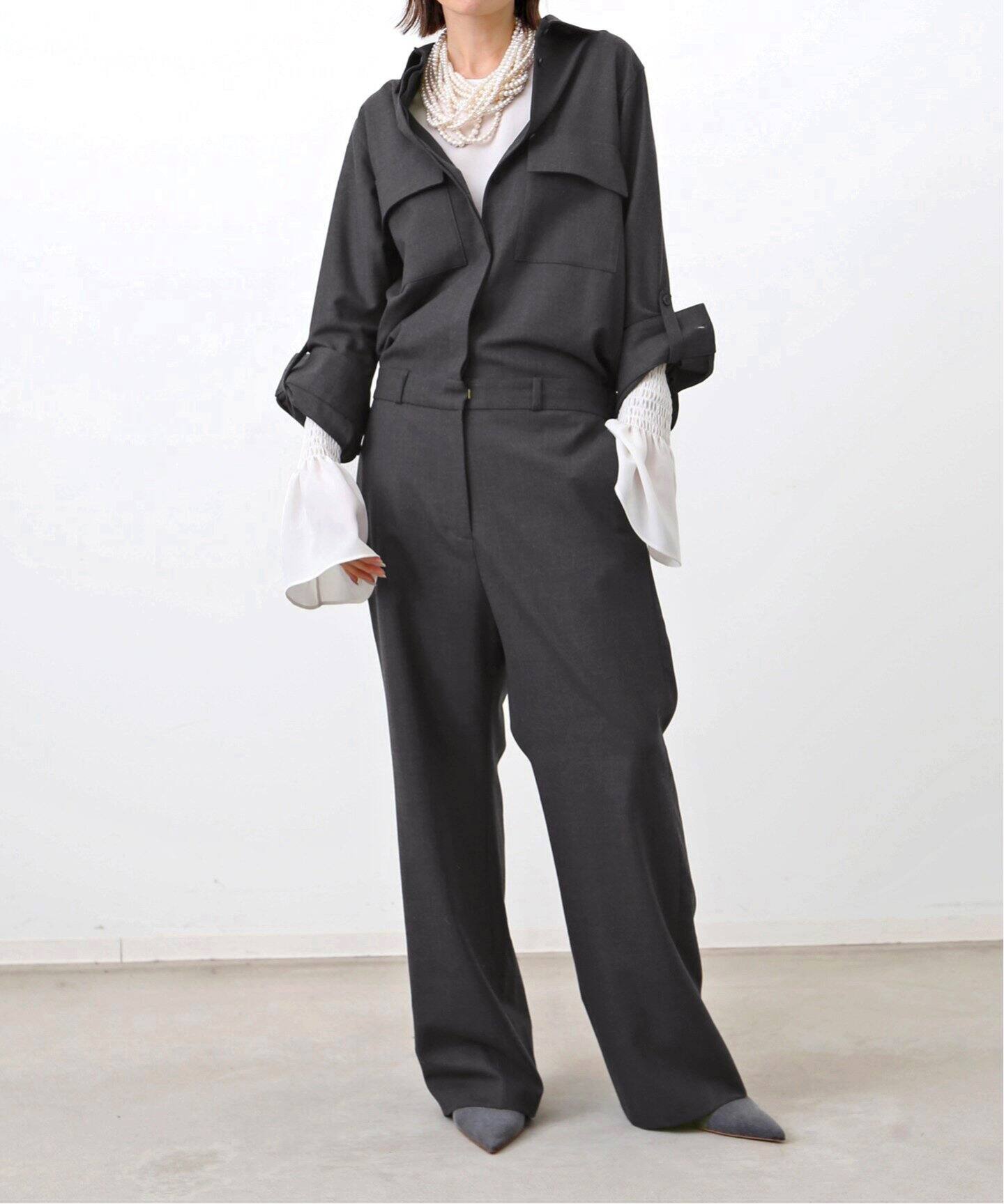 GOOD GRIEF!/グッドグリーフ】 WOOL-BLEND JUMP SUIT（つなぎ  