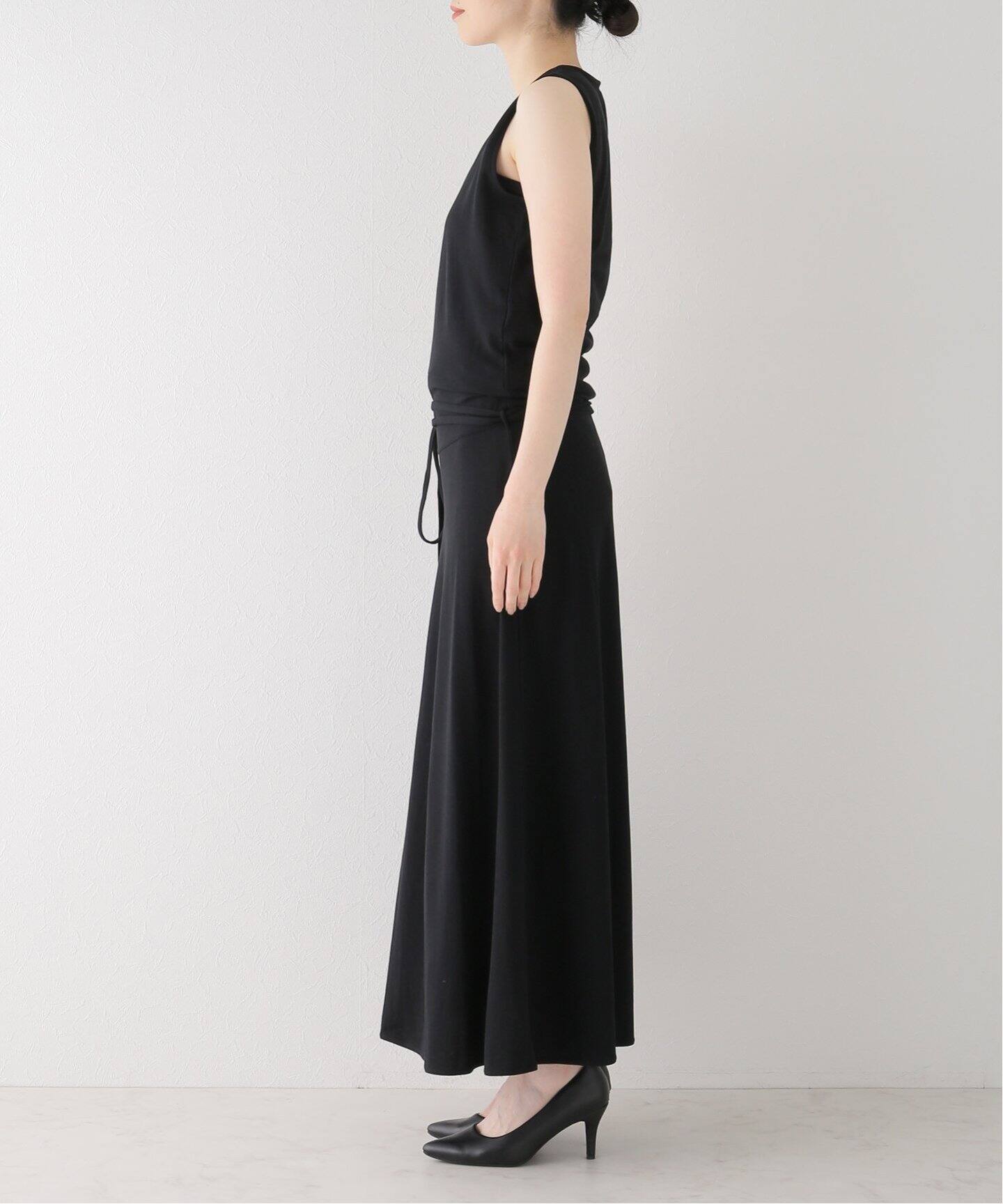 LEMAIRE/ルメール】BELTED CREPE SLEEVELESS DRESS（ワンピース）｜L  