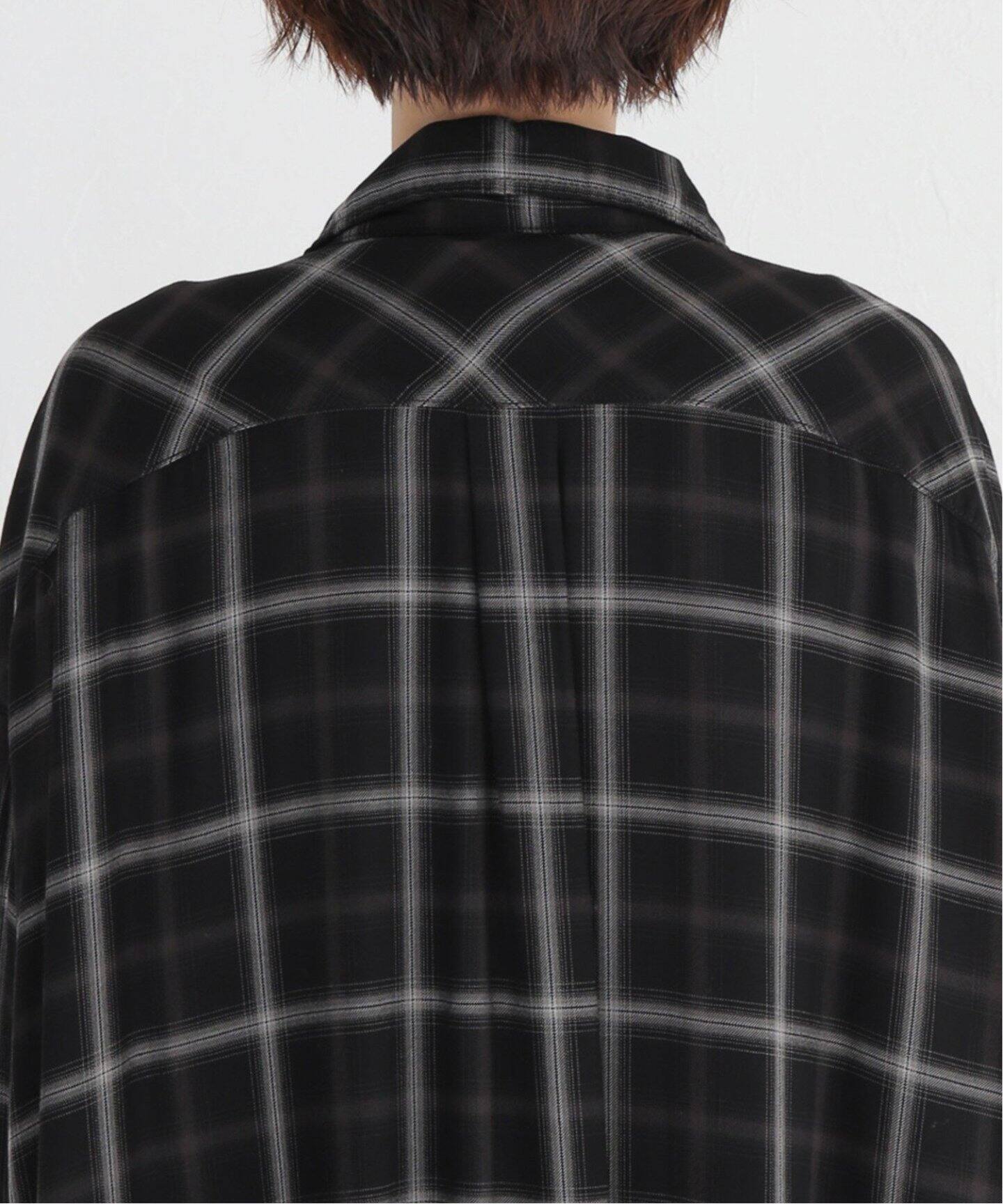 REMI RELIEF/レミレリーフ】CHECK SHIRT DRESS（ワンピース）｜L 