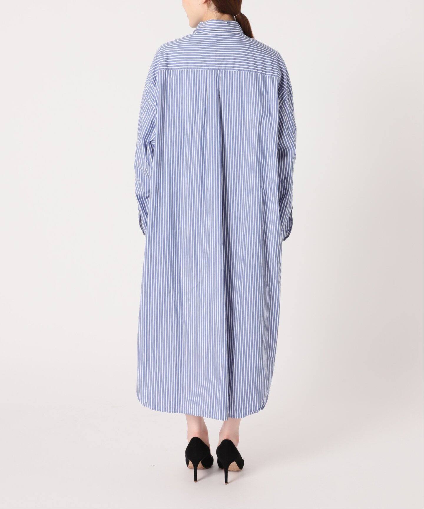 今季購入□ アパルトモン STATESIDE STRIPE シャツワンピース 