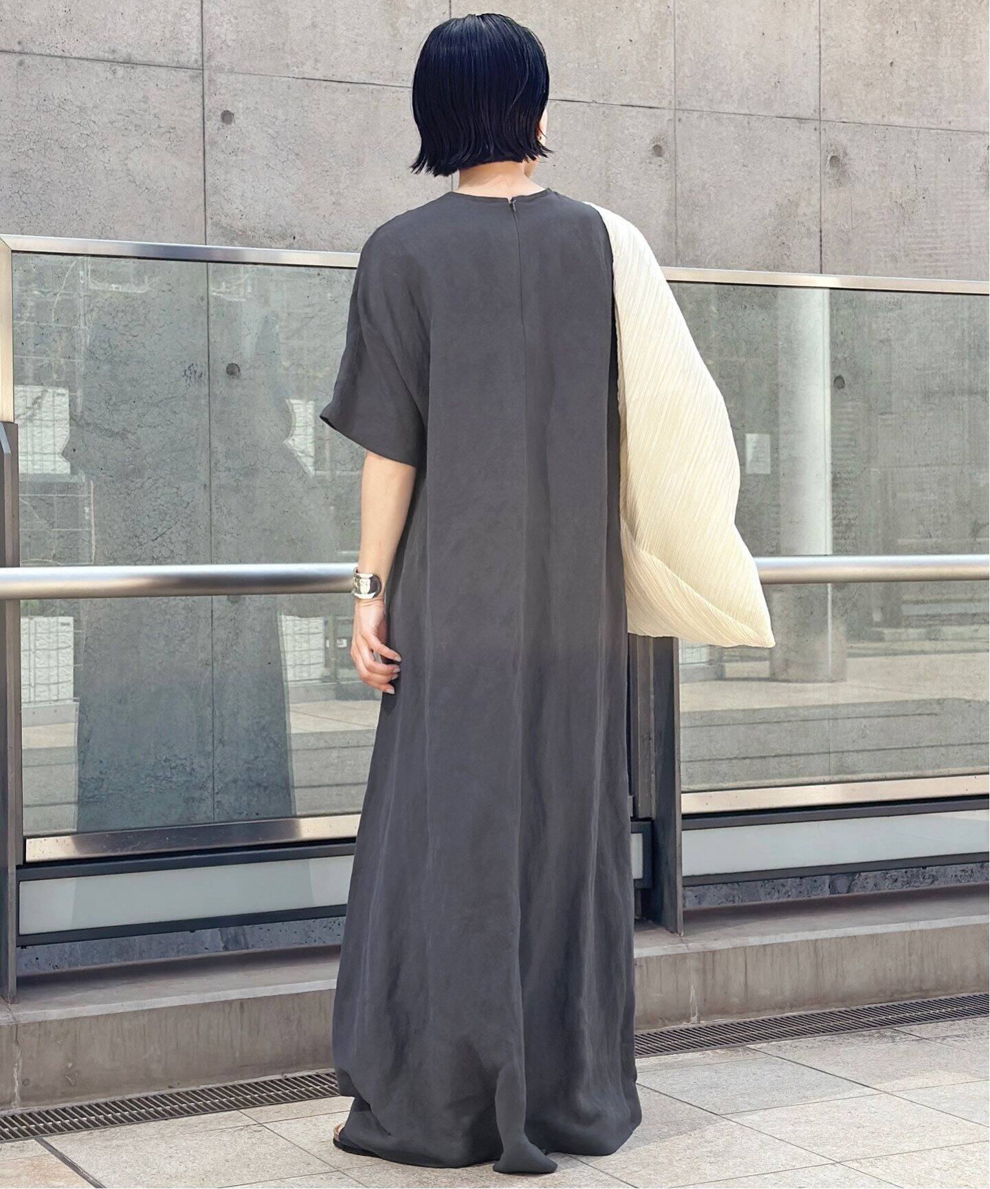リネンミックスフレアワンピース（ワンピース）｜AP STUDIO（エーピー 