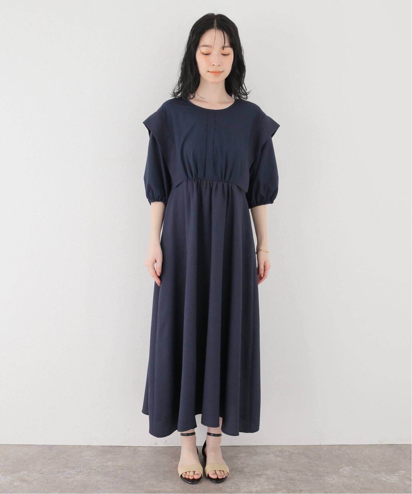 スキッパーギャザーワンピース（ワンピース）｜B.C STOCK（ベーセー  