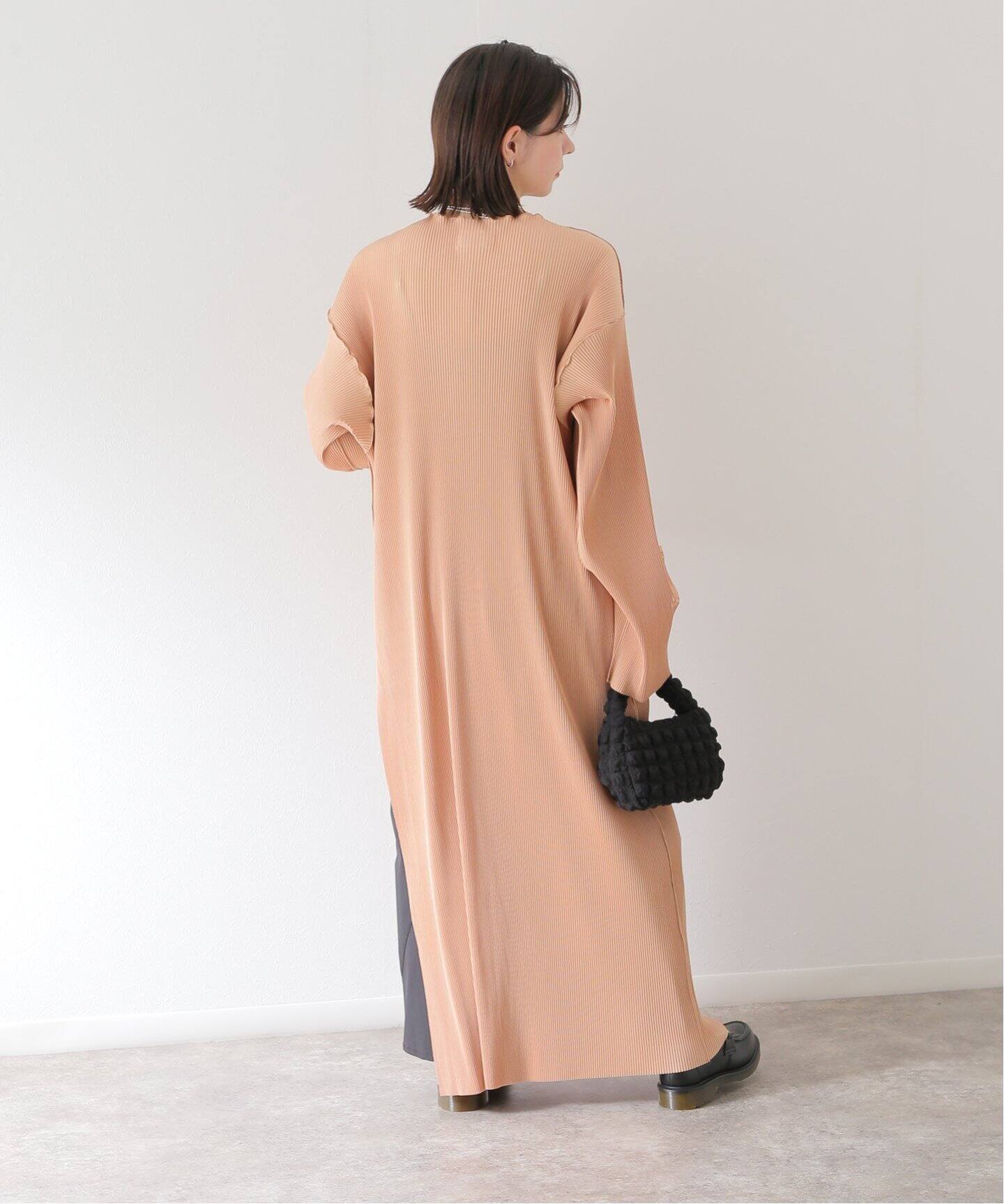 todo kotohayokozawa】wave long sleeve big dress（ワンピース 
