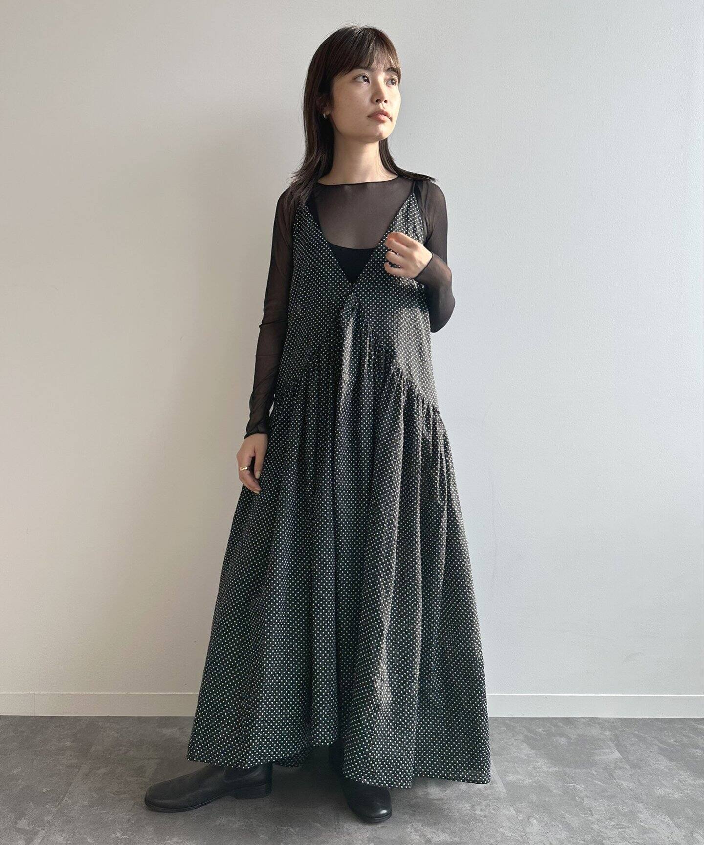 追加》ドット キャミソールドレス（ワンピース）｜EDIT.FOR LULU  