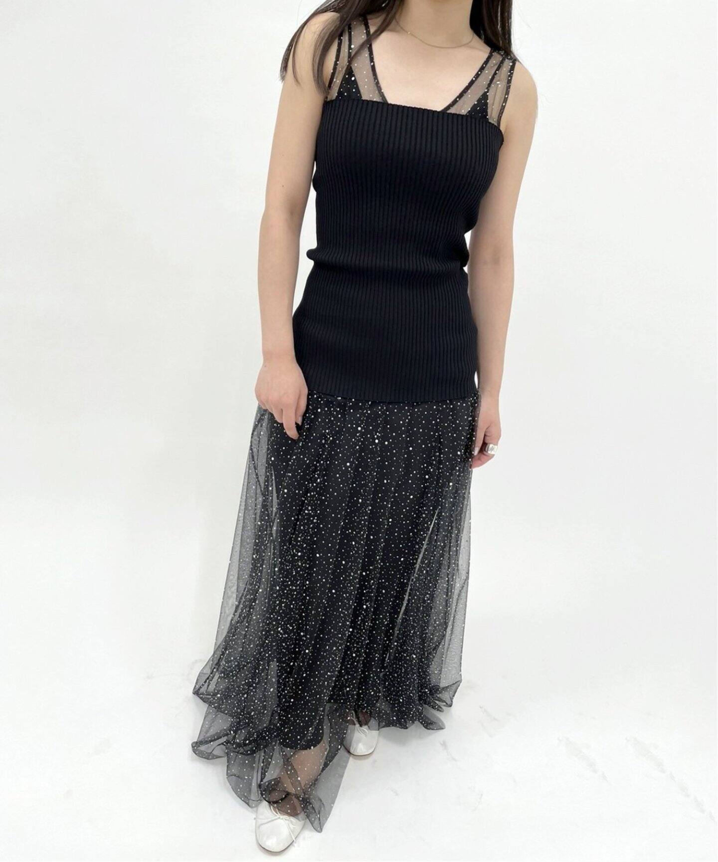 追加》チュールドット ドレス（ワンピース）｜EDIT.FOR LULU  