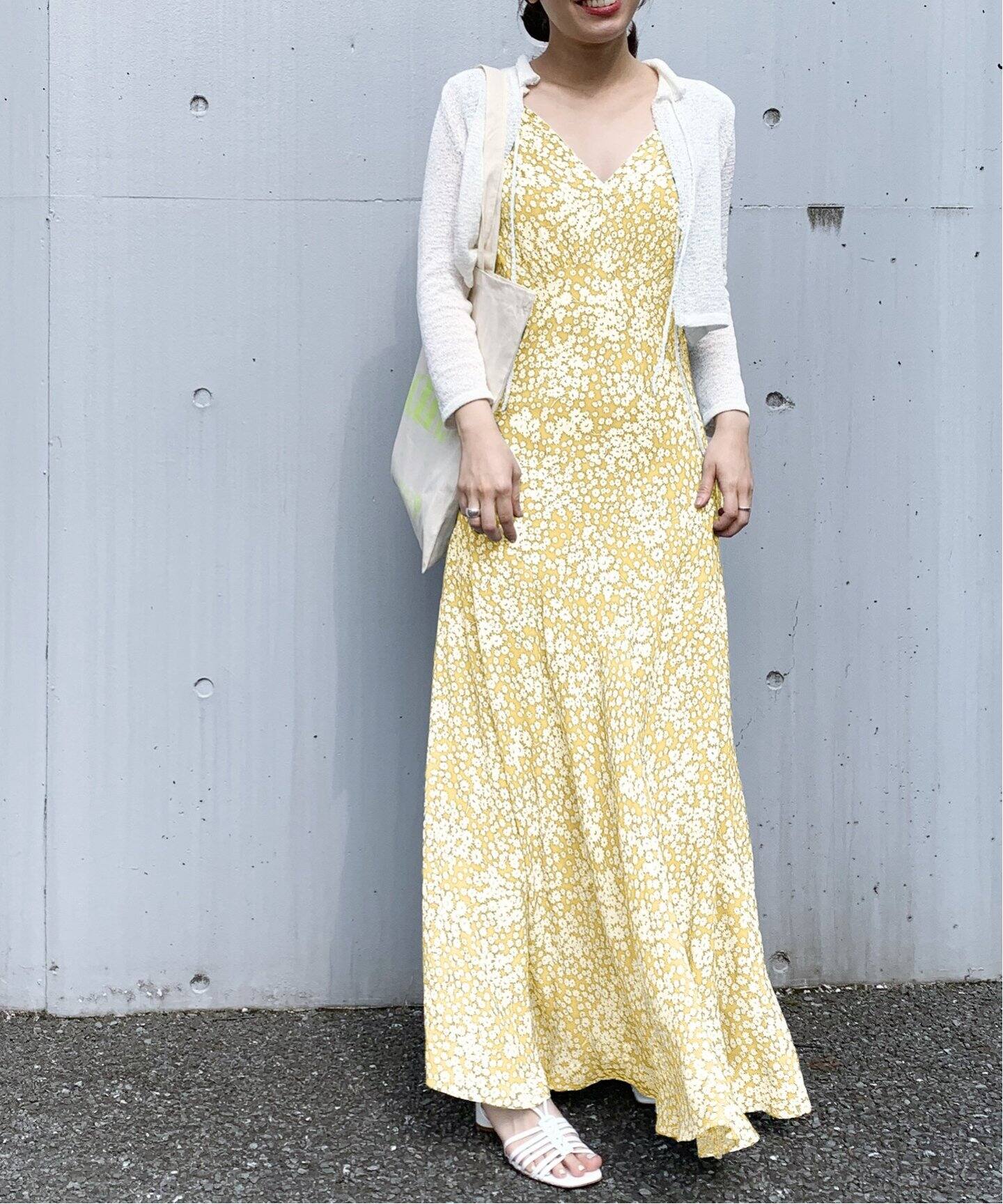 abc フラワーバイアス マキシドレス（ワンピース）｜EDIT.FOR LULU 