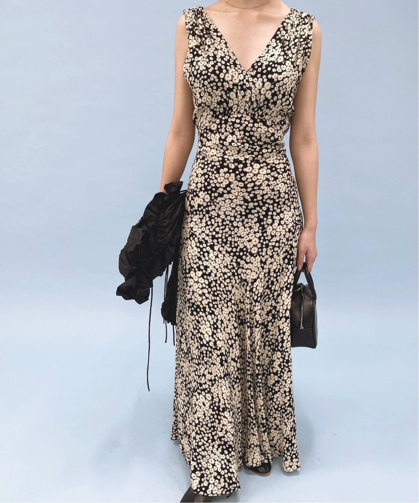 abc フラワーバイアス マキシドレス（ワンピース）｜EDIT.FOR LULU 