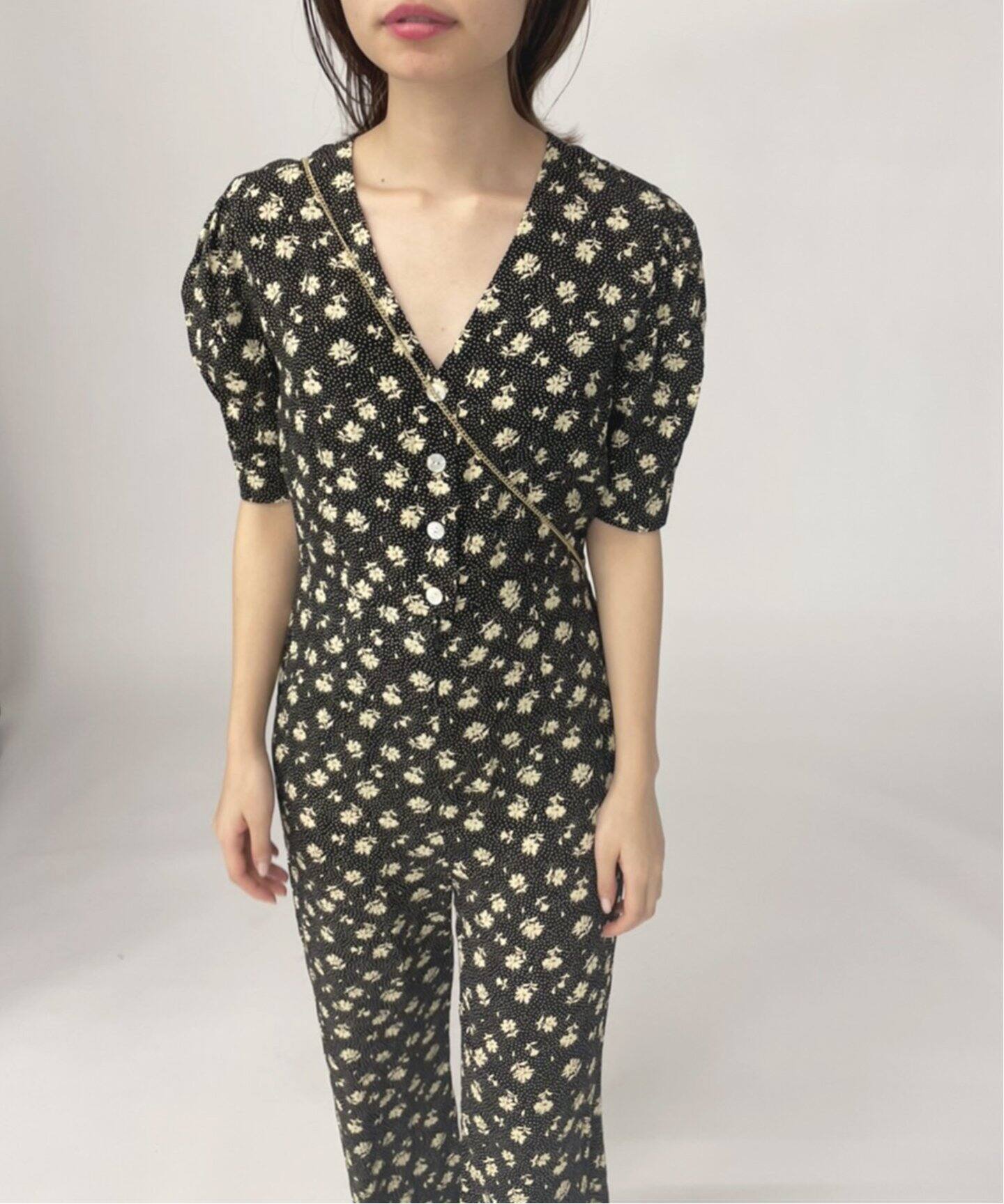 ヴィンテージフラワーオールインワン（つなぎ／オールインワン）｜EDIT  