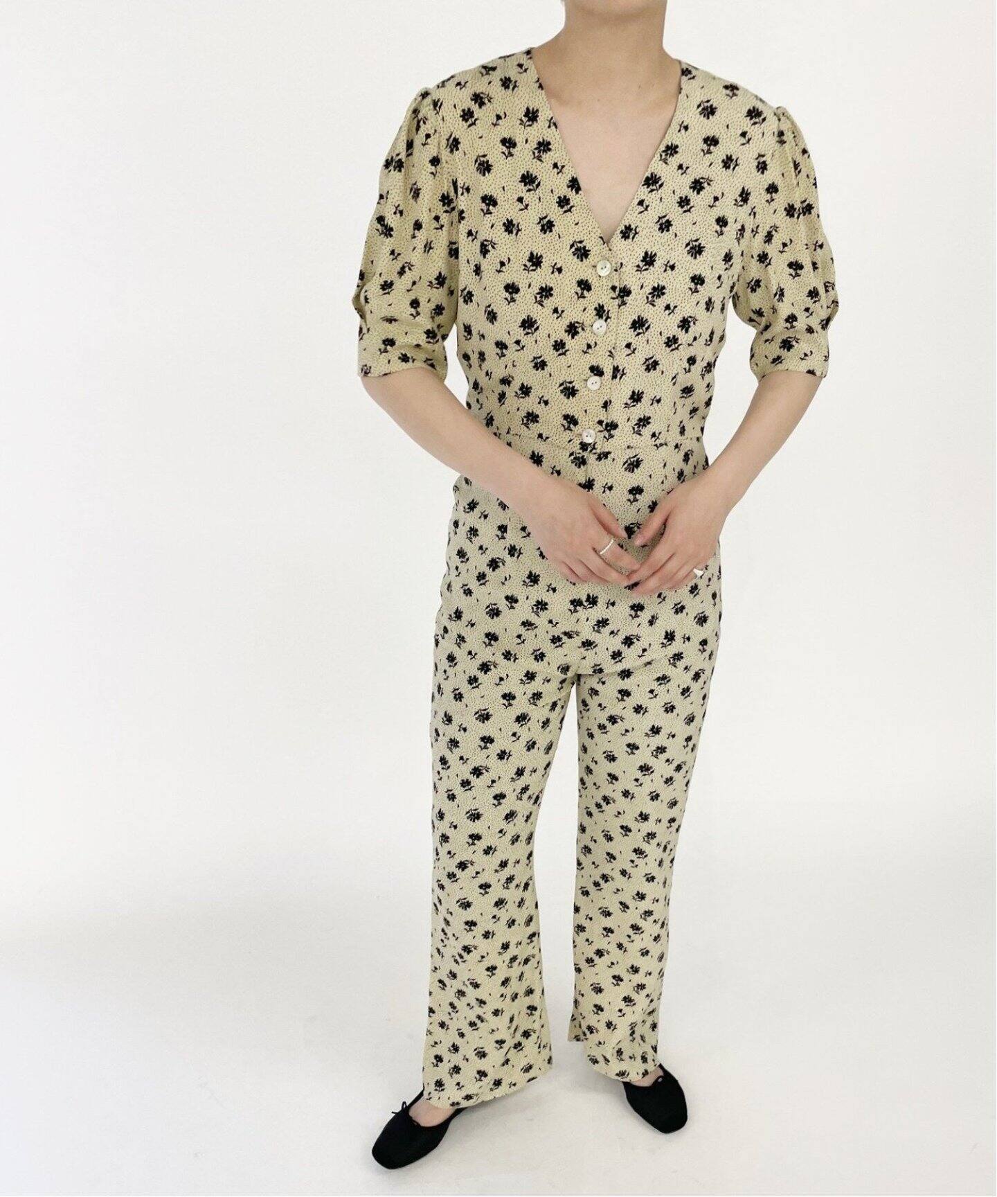 ヴィンテージフラワーオールインワン（つなぎ／オールインワン）｜EDIT  