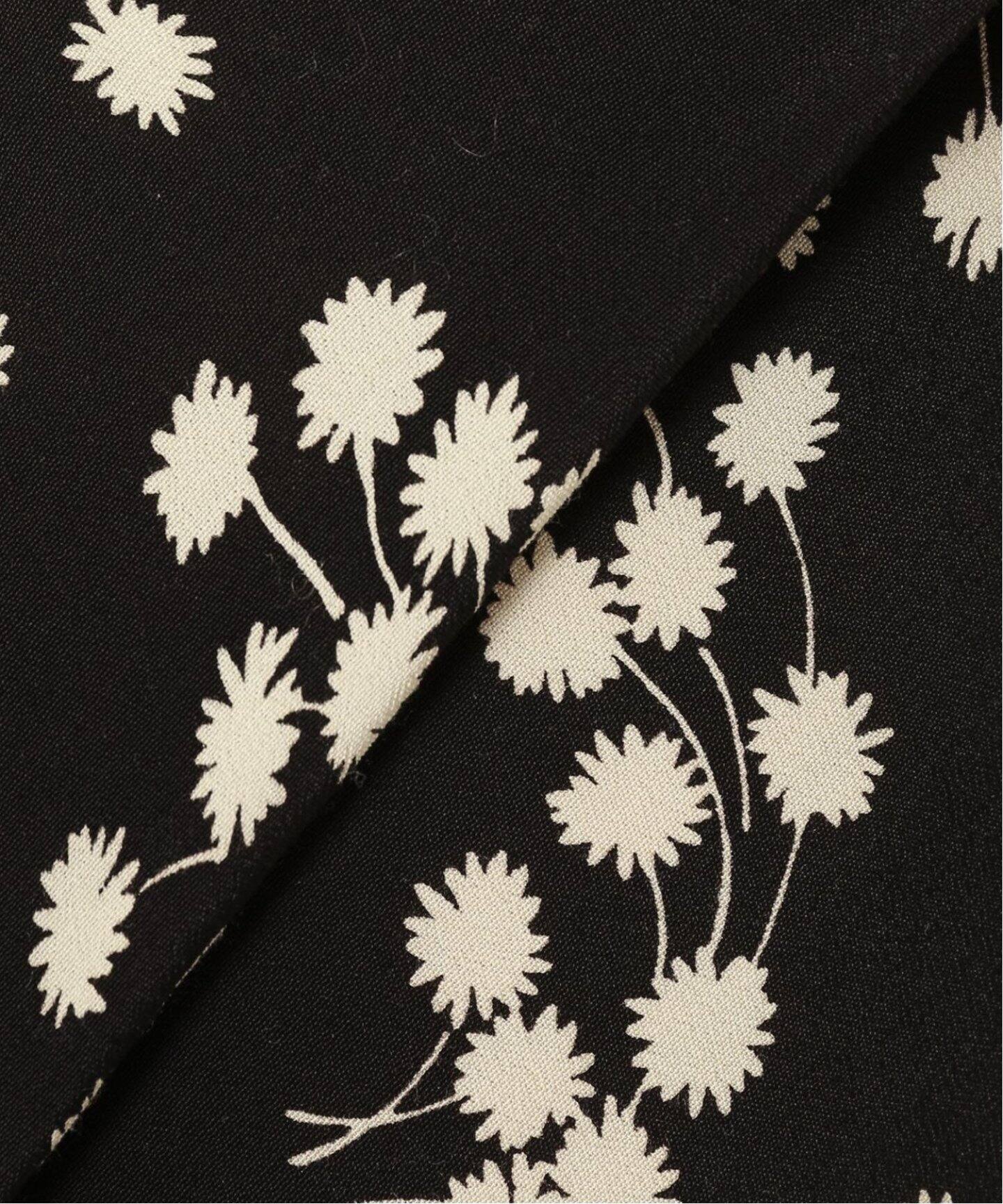 モノトーンフラワー ツイストネックマキシドレス（ワンピース）｜EDIT  