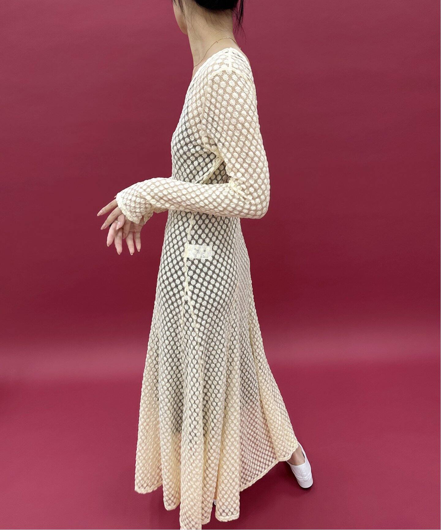 ドットレース フレアドレス（ワンピース）｜EDIT.FOR LULU（エディット  