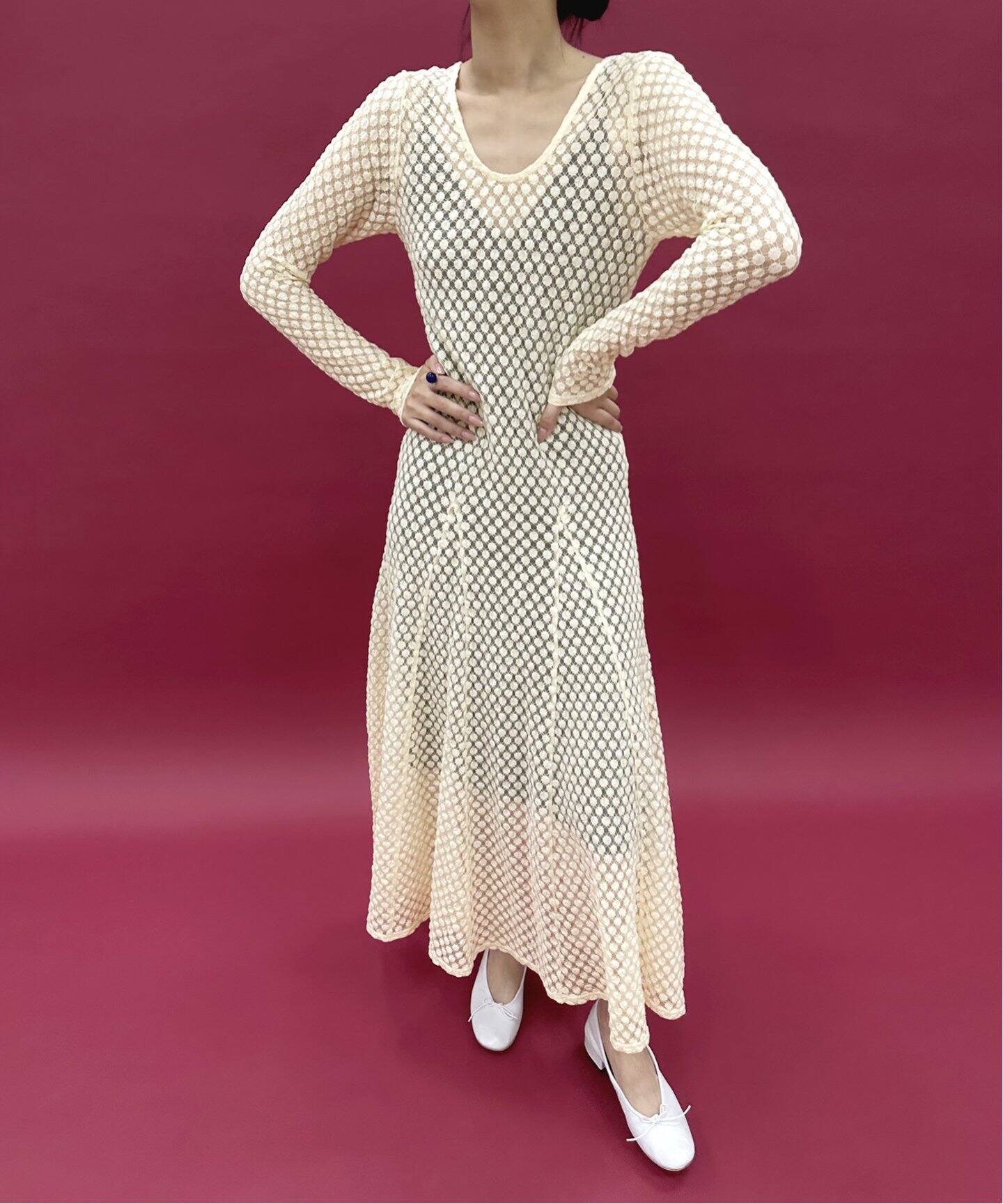 ドットレース フレアドレス（ワンピース）｜EDIT.FOR LULU（エディット  