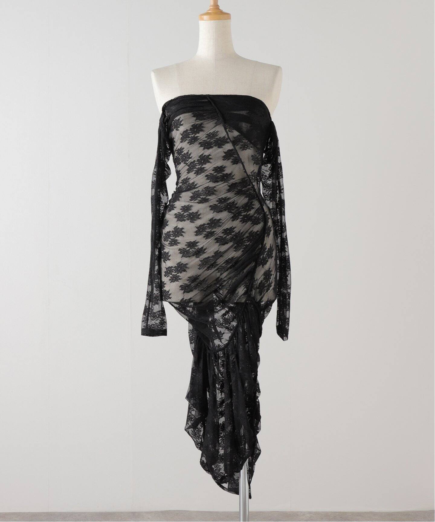 YUHAN WANG/ユハン ワン】long sleeve lace dress（ワンピース）｜EDIT 