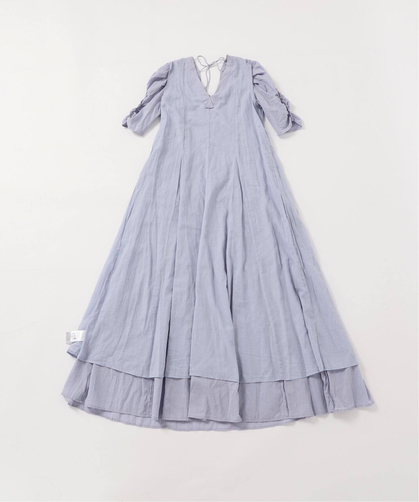 追加》【ne Quittez pas / ヌキテパ】DOBBY STRIPE PLAIN DRESS 