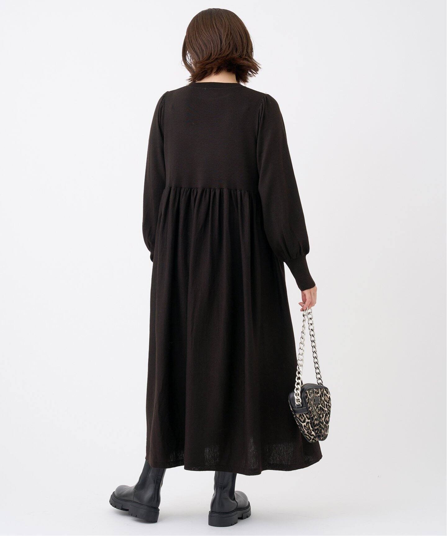 パフスリーブニットワンピース（ワンピース）｜IENA（イエナ）の通販  