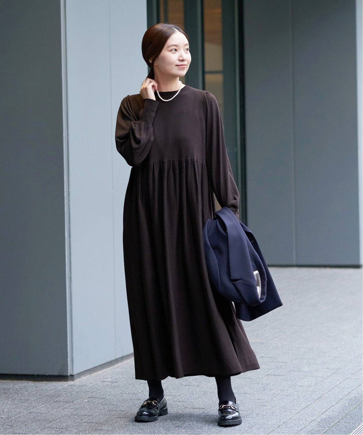 追加》パフスリーブニットワンピース（ニットワンピース）｜IENA  