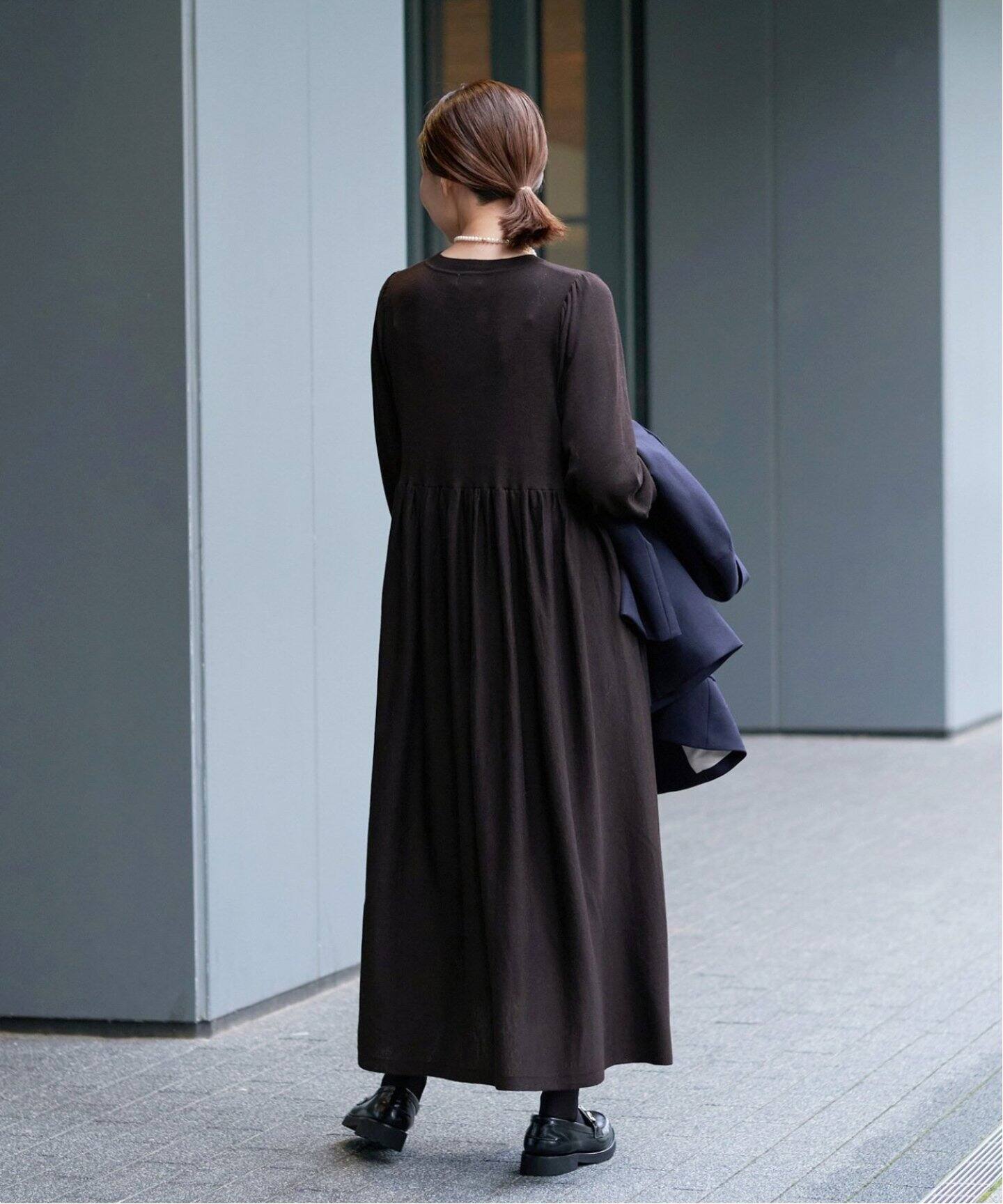 追加》パフスリーブニットワンピース（ニットワンピース）｜IENA  