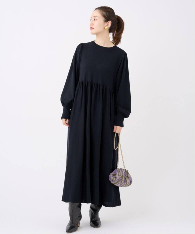 追加》パフスリーブニットワンピース（ニットワンピース）｜IENA  