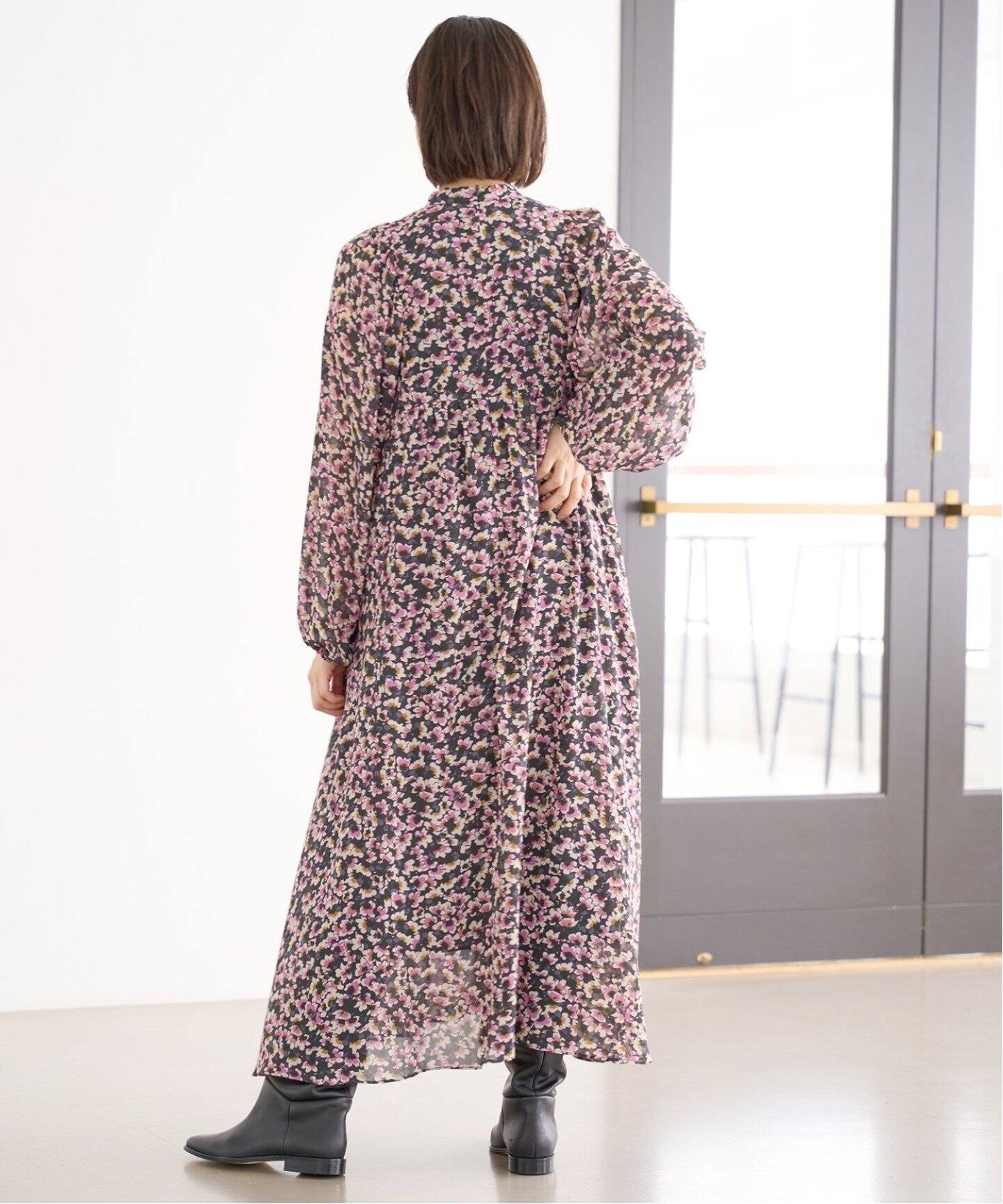 追加》フラワープリント ボザムドレス（ワンピース）｜IENA（イエナ  