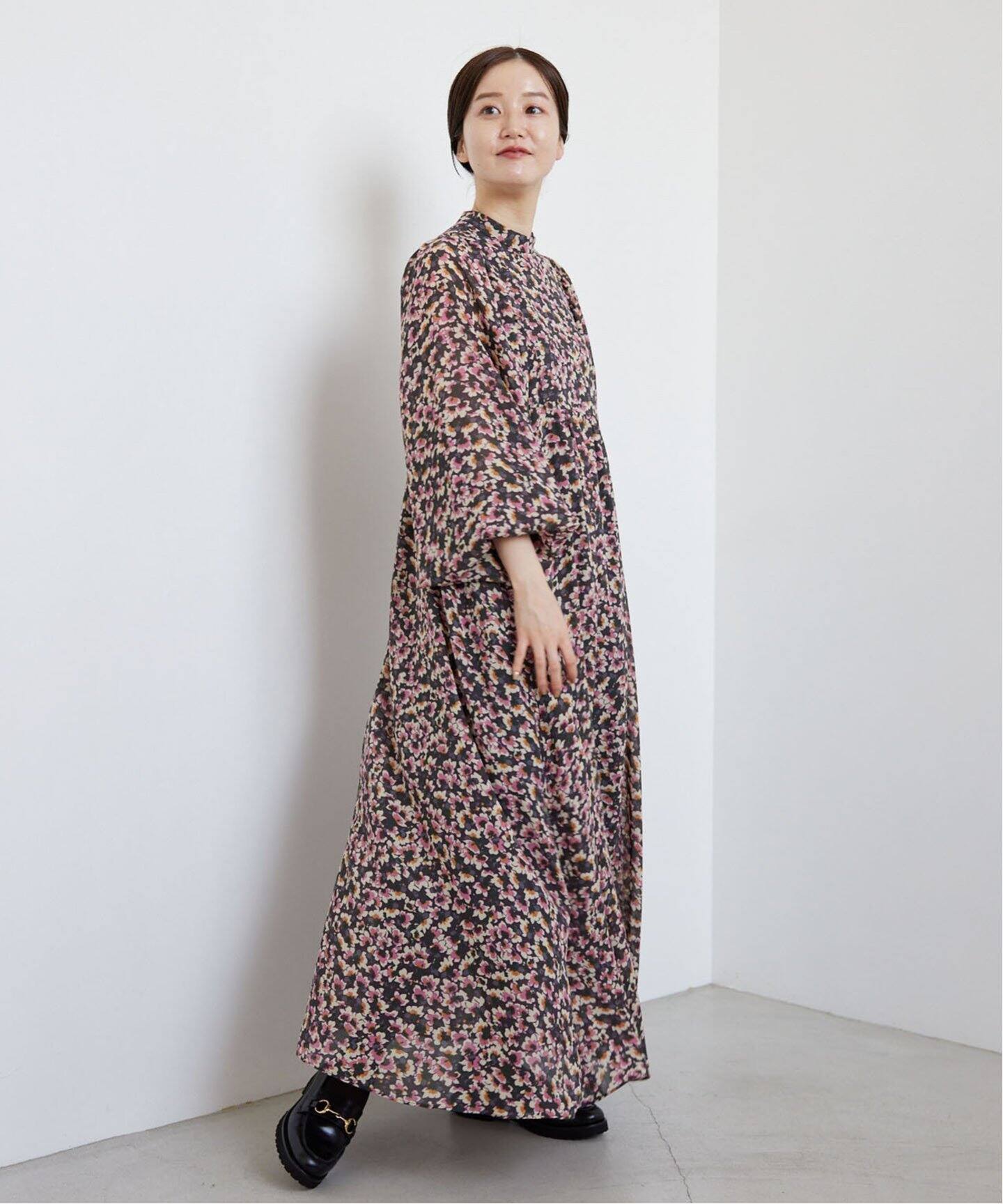 追加2》フラワープリント ボザムドレス（ワンピース）｜IENA（イエナ  