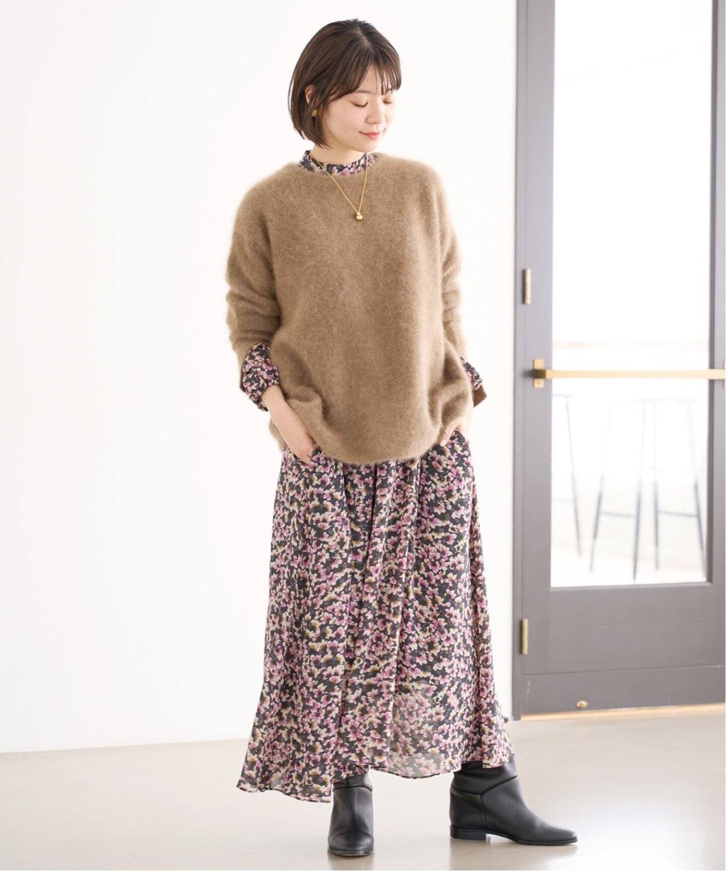 追加2》フラワープリント ボザムドレス（ワンピース）｜IENA（イエナ  