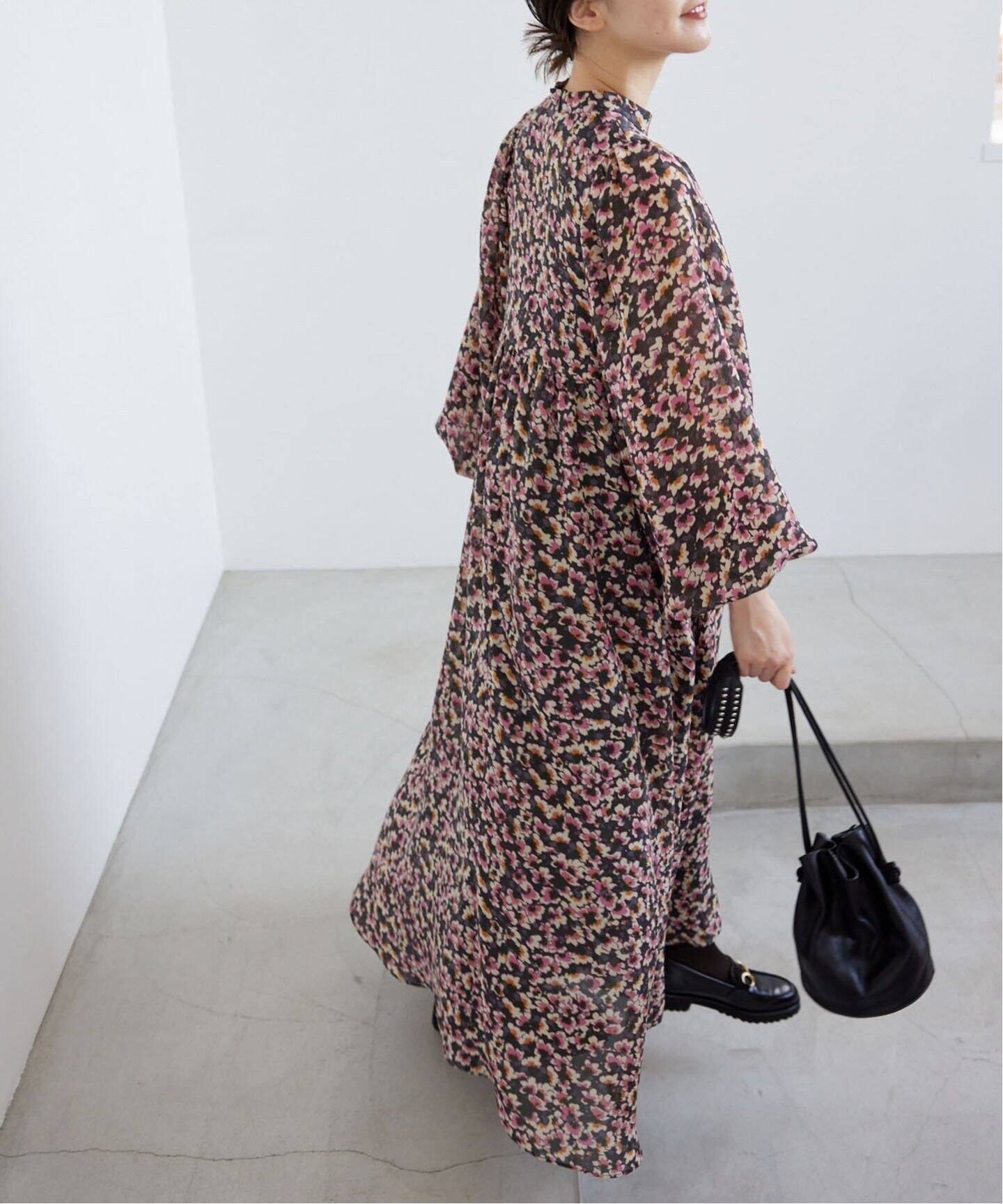 追加2》フラワープリント ボザムドレス（ワンピース）｜IENA（イエナ  