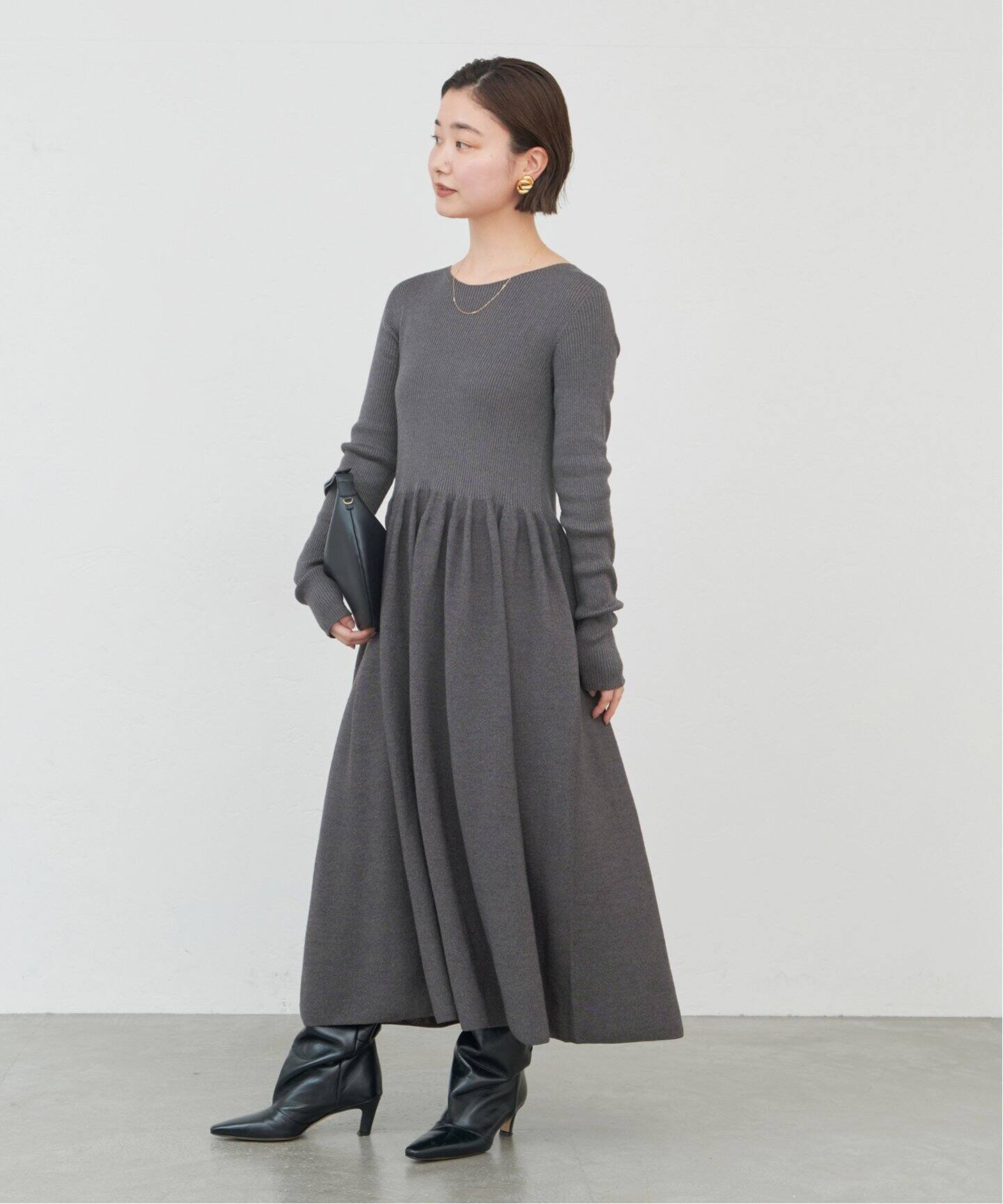 リブフォルムニットワンピース（ニットワンピース）｜IENA（イエナ）の  