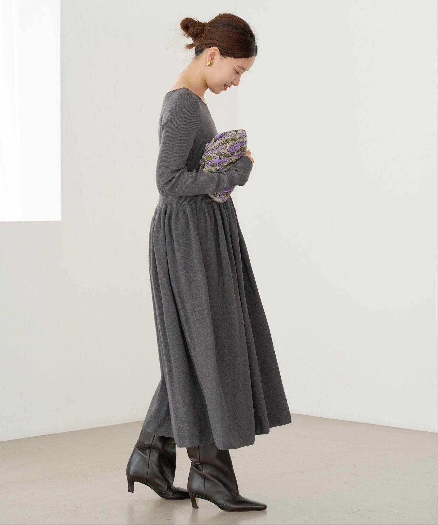 リブフォルムニットワンピース（ニットワンピース）｜IENA（イエナ）の  