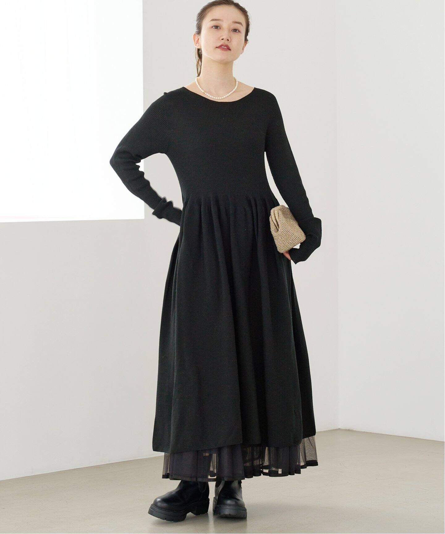 リブフォルムニットワンピース（ニットワンピース）｜IENA（イエナ）の  