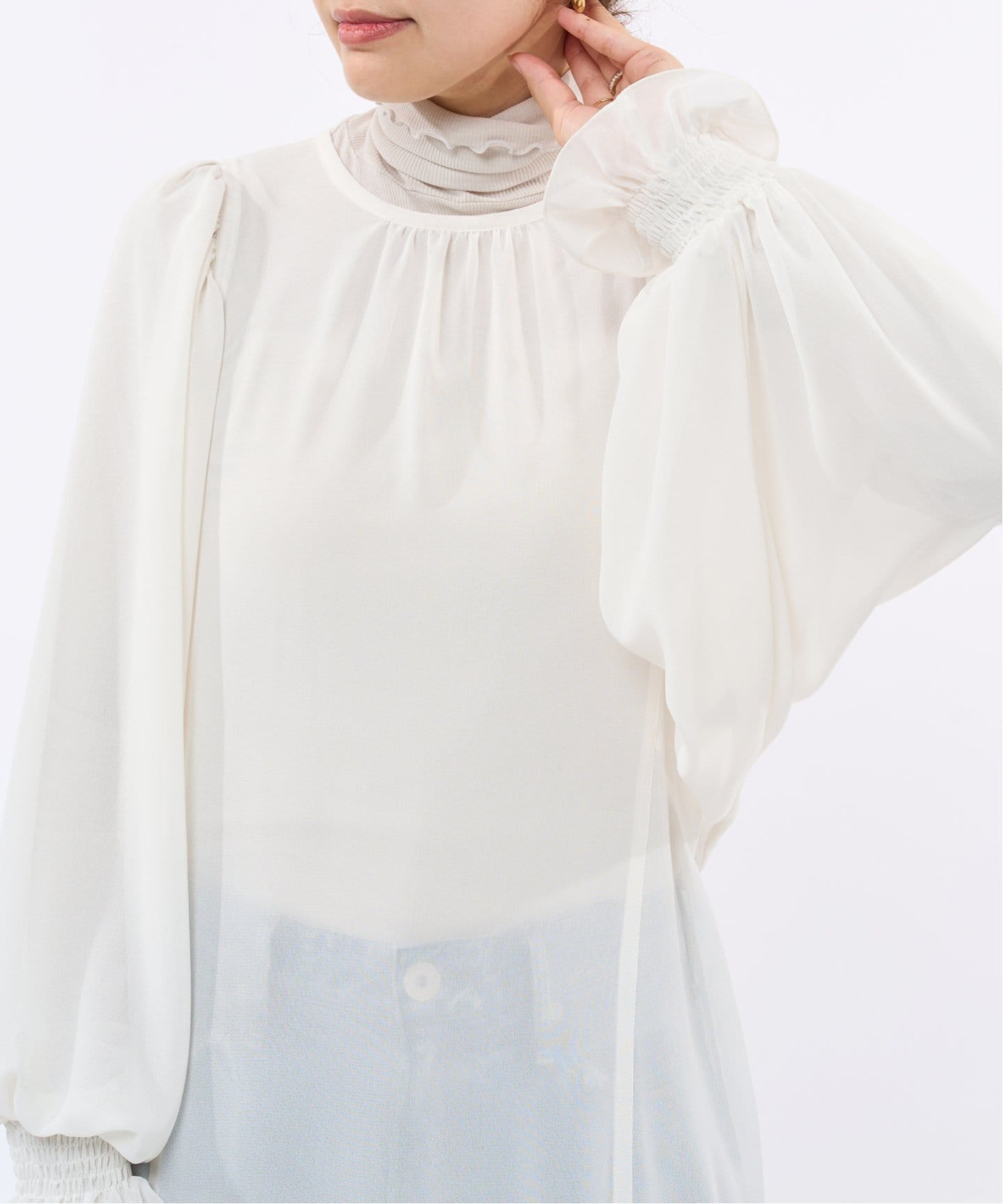 バックリボンシアーワンピース（ワンピース）｜IENA（イエナ）の通販