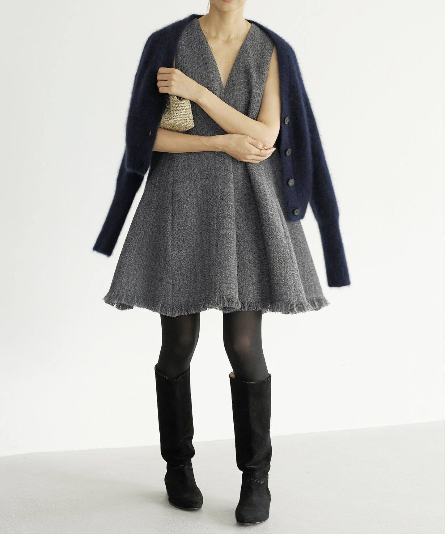 n]ツイードミニドレス（ワンピース）｜IENA（イエナ）の通販  