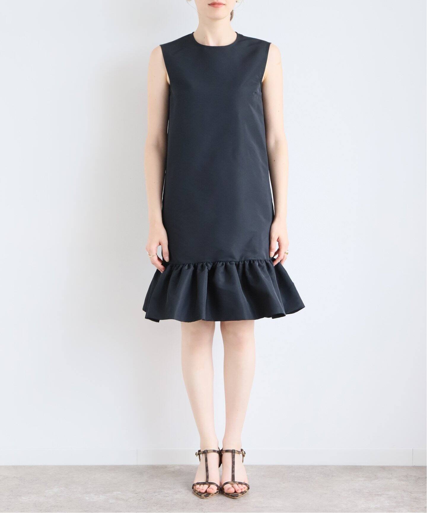 NINA RICCI/ニナ リッチ】SLEEVELESS MINI TAFFETA PEPLU ワンピース 