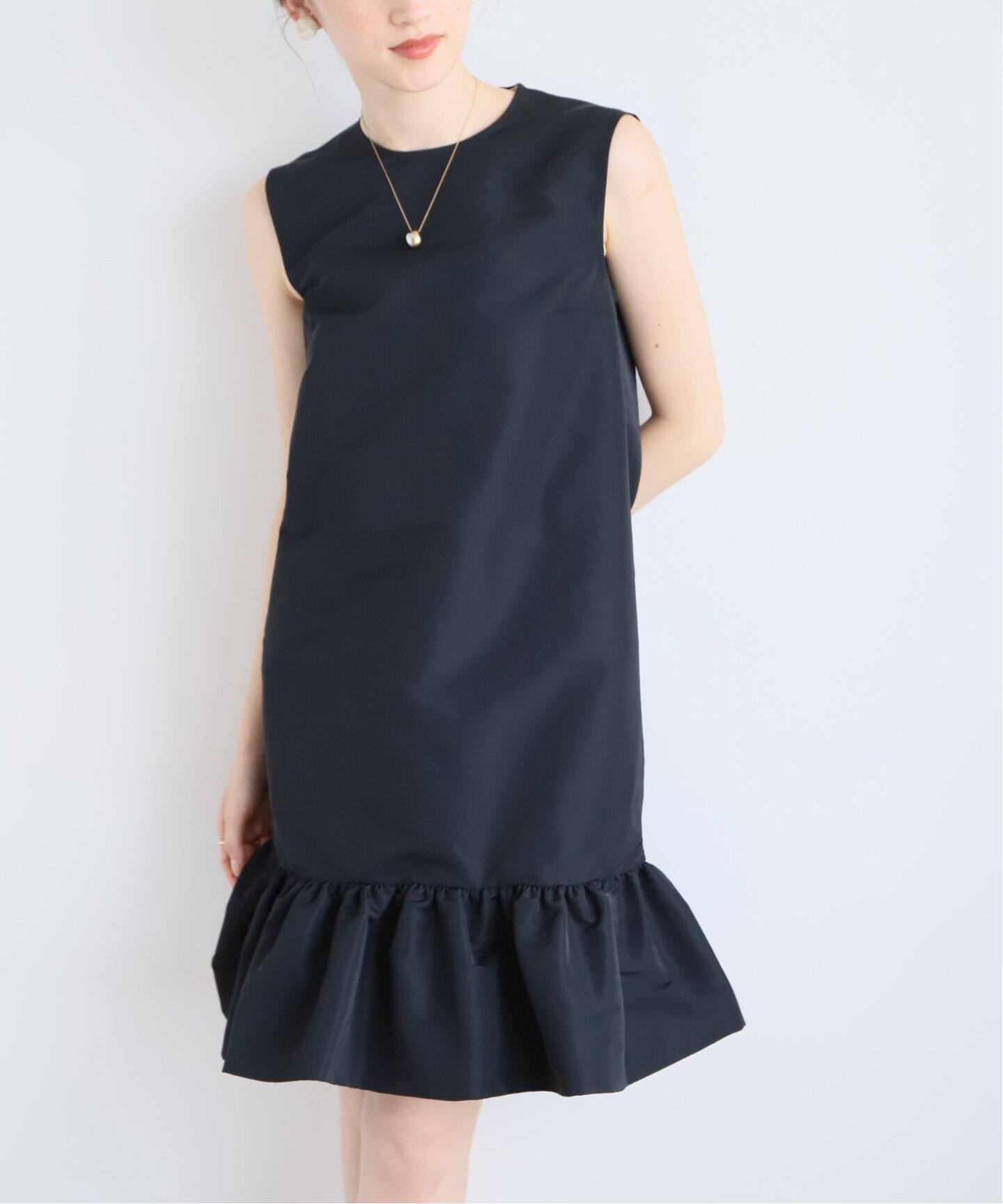 NINA RICCI/ニナ リッチ】SLEEVELESS MINI TAFFETA PEPLU ワンピース 
