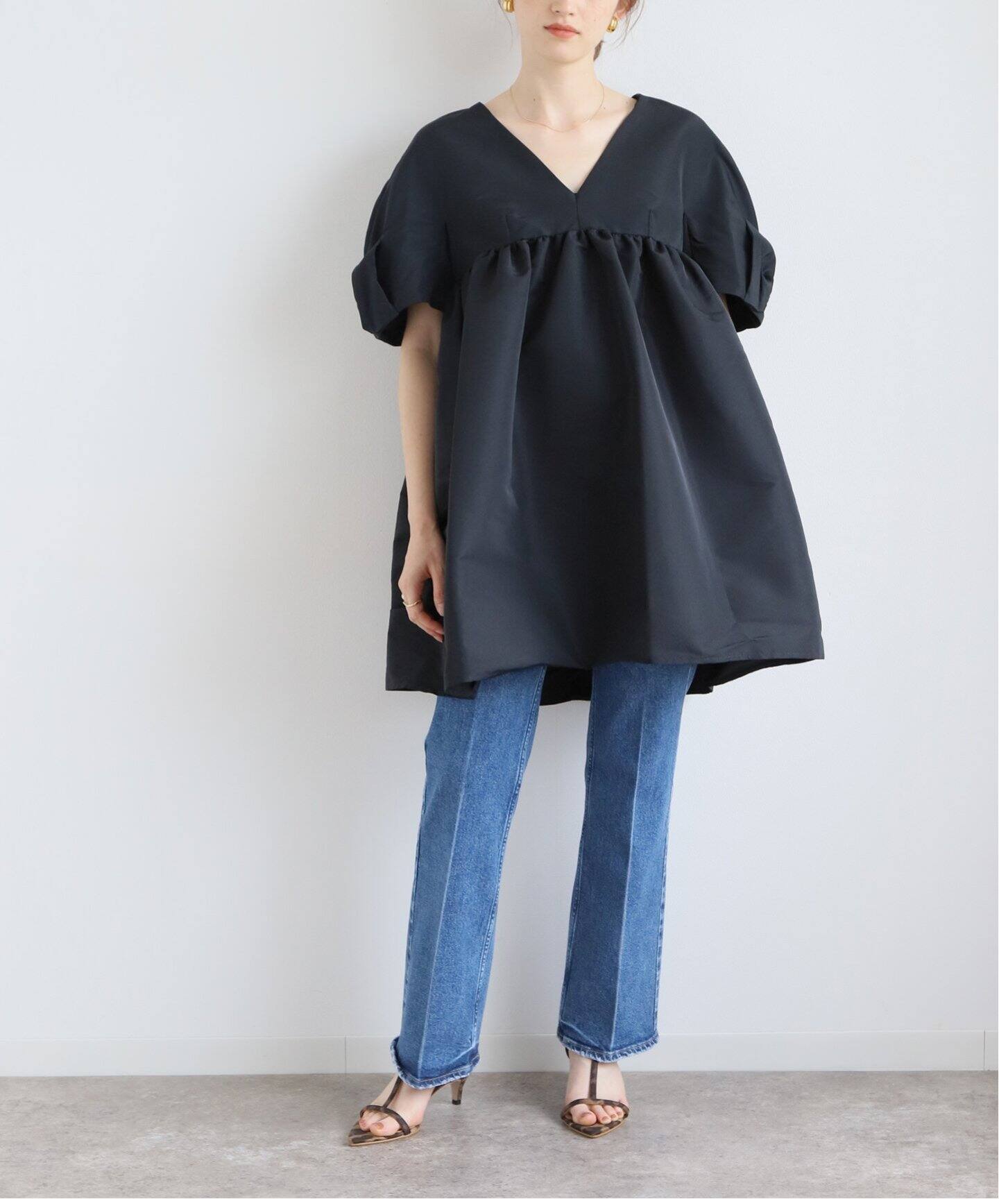 NINA RICCI/ニナ リッチ】SHORT SLEEVES TAFFETA BABYDOL ワンピース 