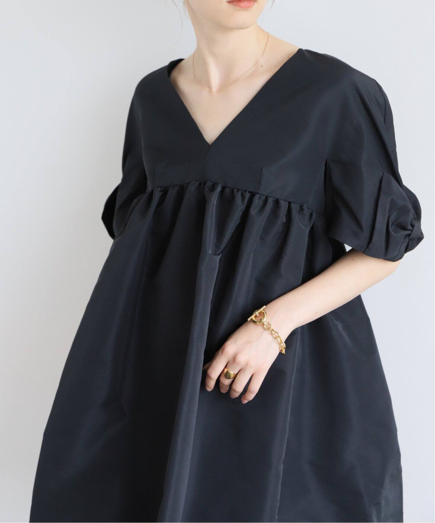 NINA RICCI/ニナ リッチ】SHORT SLEEVES TAFFETA BABYDOL ワンピース  