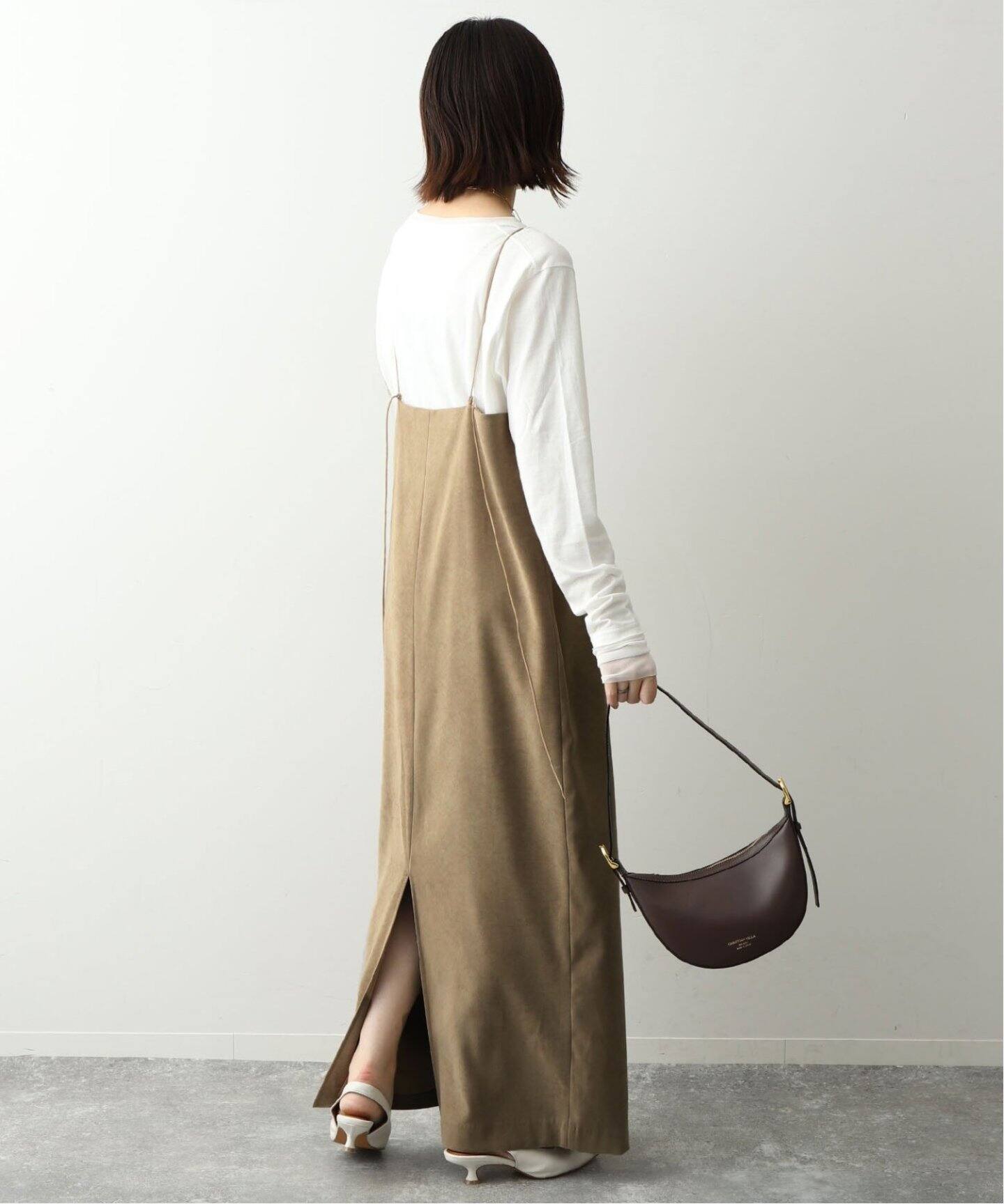 追加》スウェードライクキャミワンピース（ワンピース）｜SLOBE IENA  