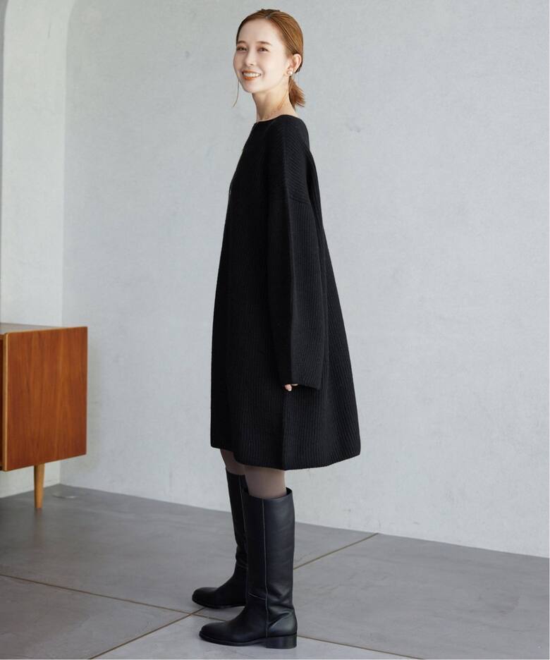 追加4》ファインウールニットミニワンピース（ニットワンピース  