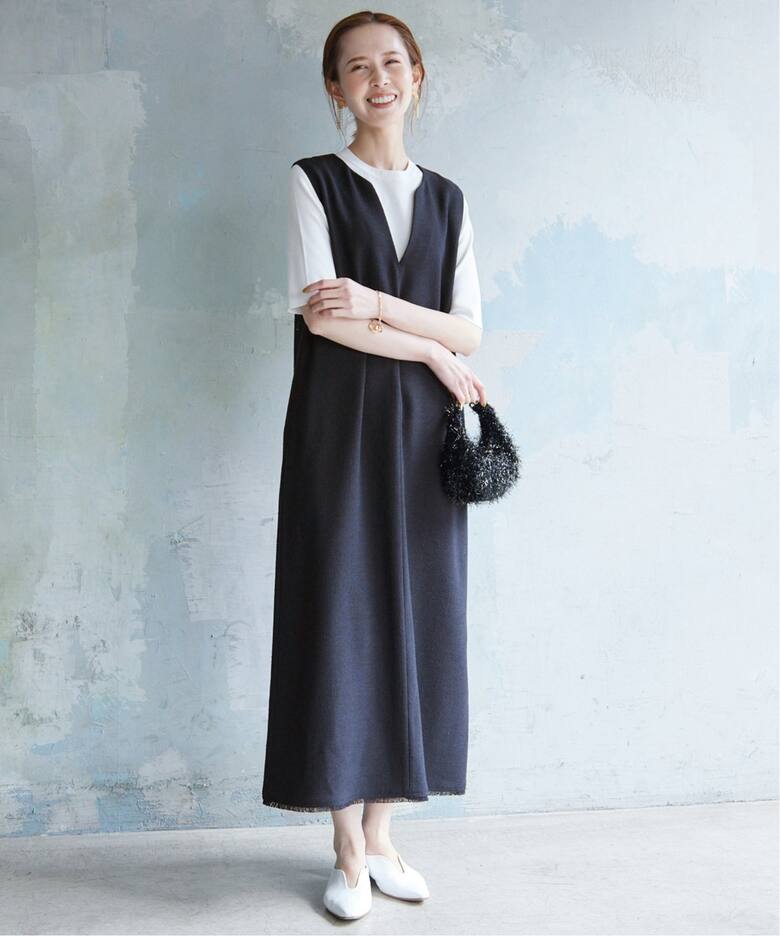 ループツイードキーネックワンピース（ワンピース）｜SLOBE IENA  