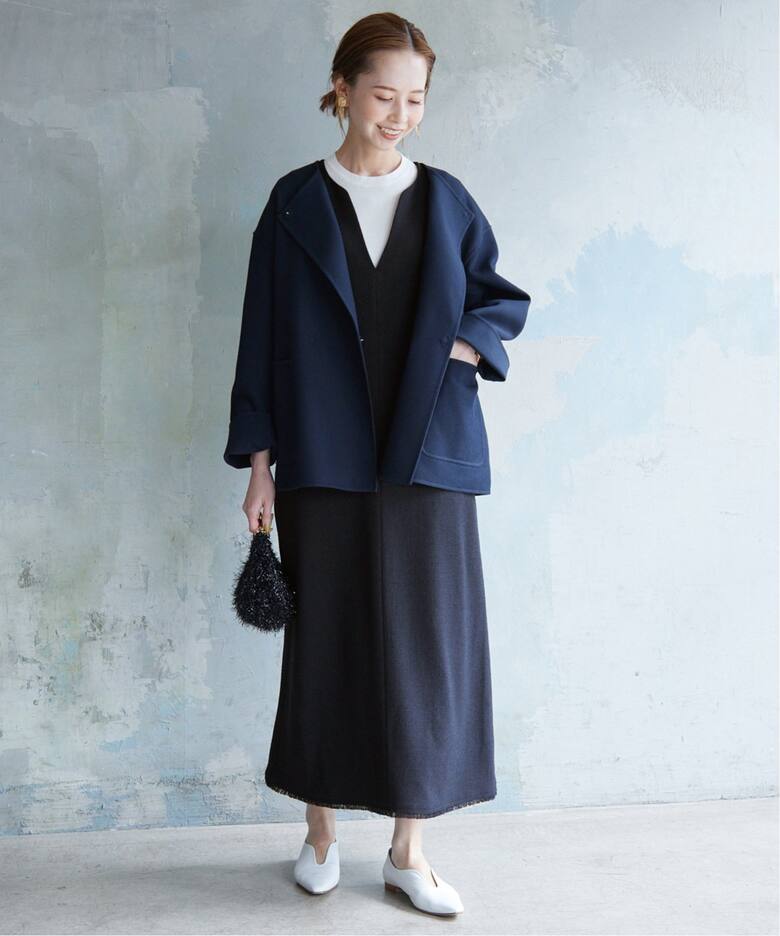 ループツイードキーネックワンピース（ワンピース）｜SLOBE IENA  