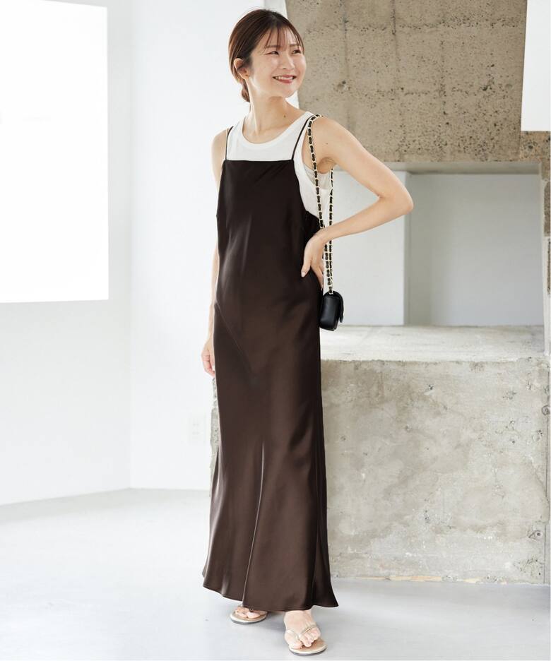サテンキャミワンピース（ワンピース）｜SLOBE IENA（スローブ イエナ  