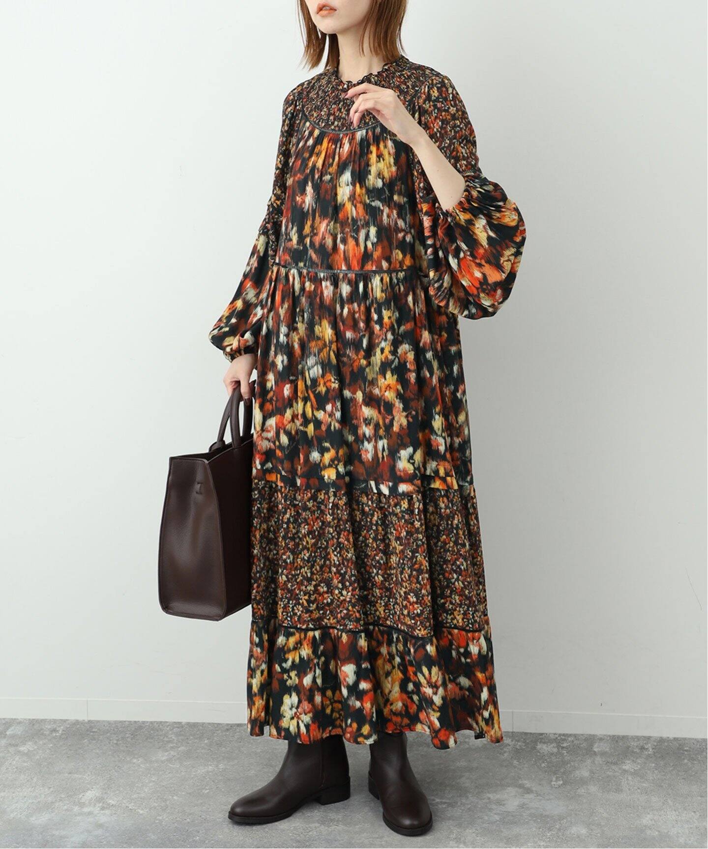 TROUILLETマルチフラワープリントワンピース（ワンピース）｜SLOBE  