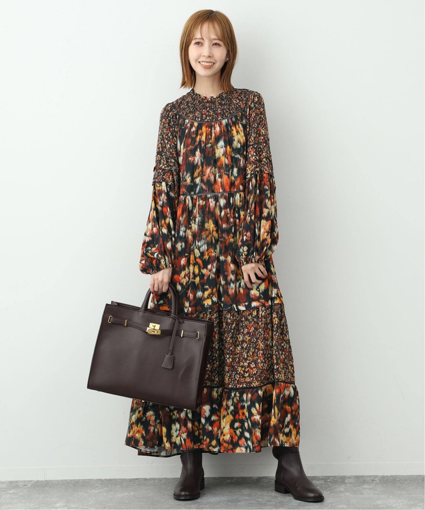 TROUILLETマルチフラワープリントワンピース（ワンピース）｜SLOBE  