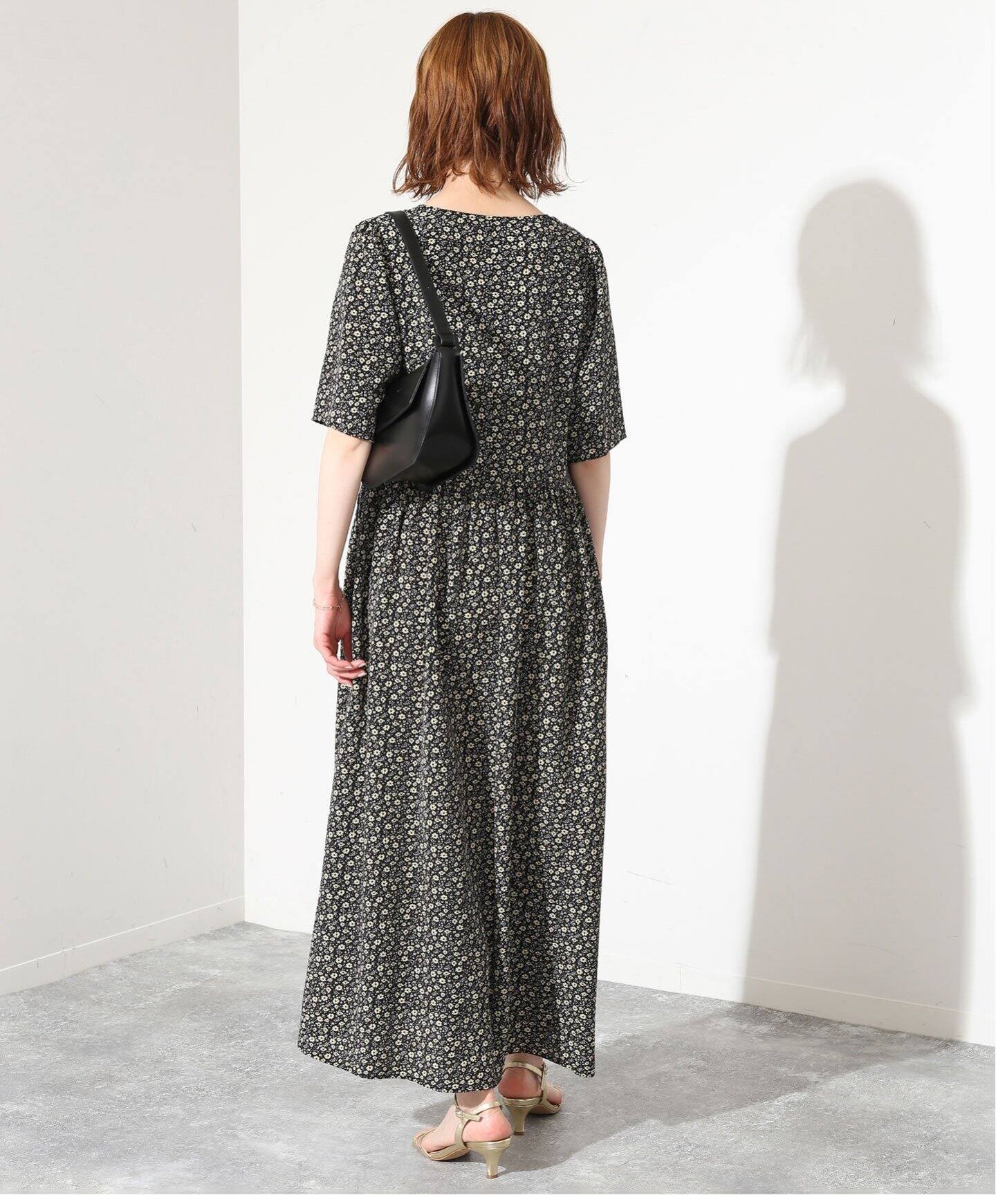 Fleurプリントフロントボタンワンピース（ワンピース）｜SLOBE IENA  