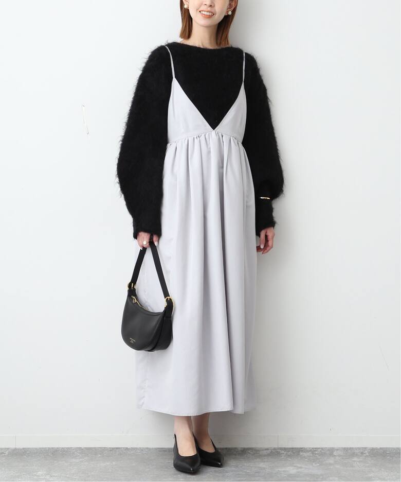 タフタ ギャザーキャミワンピース（ワンピース）｜SLOBE IENA  