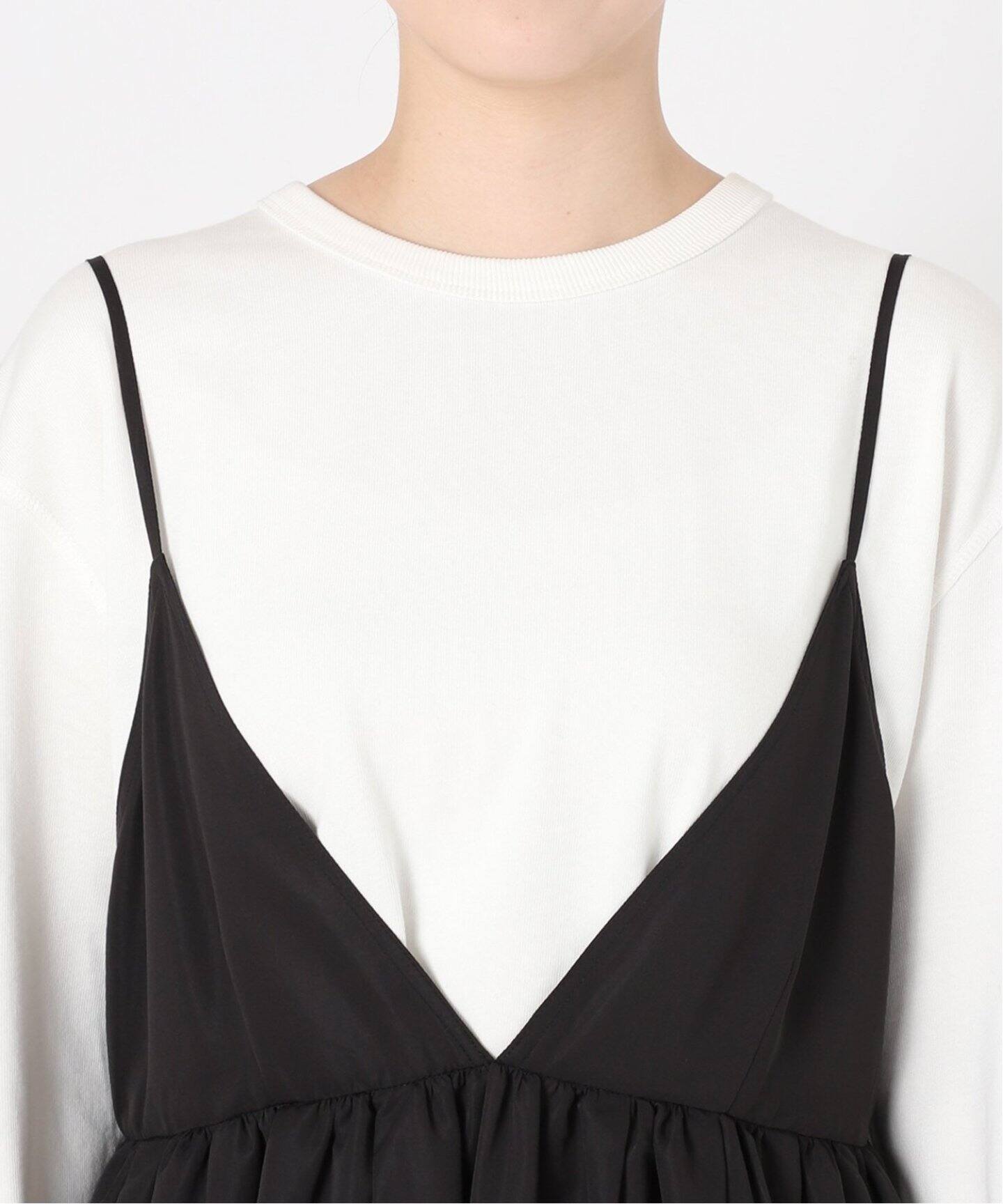 WEB限定/追加》タフタ ギャザーキャミワンピース（ワンピース）｜SLOBE  