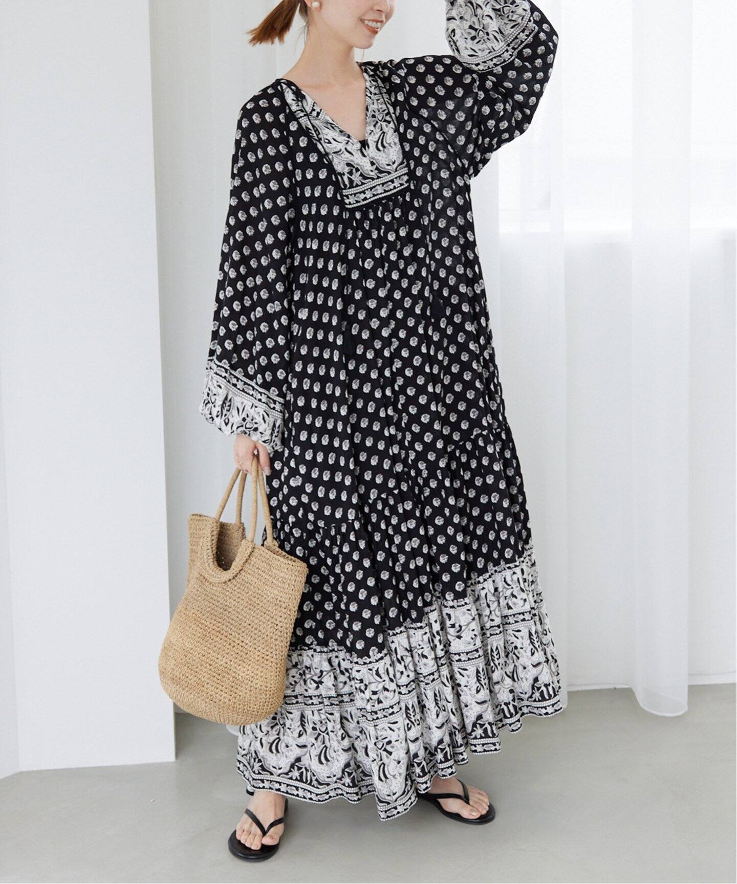 インドパネルパターンワンピース（ワンピース）｜SLOBE IENA（スローブ  