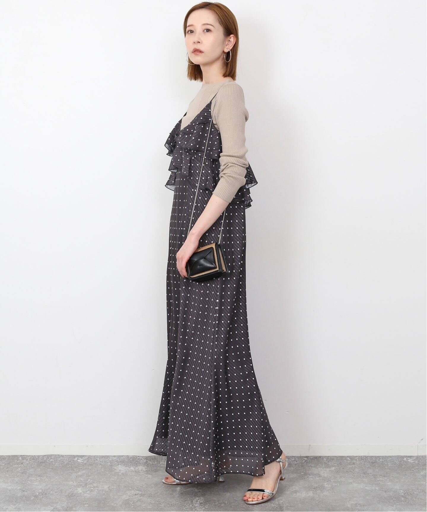 ドットラッフルキャミワンピース（ワンピース）｜SLOBE IENA（スローブ  